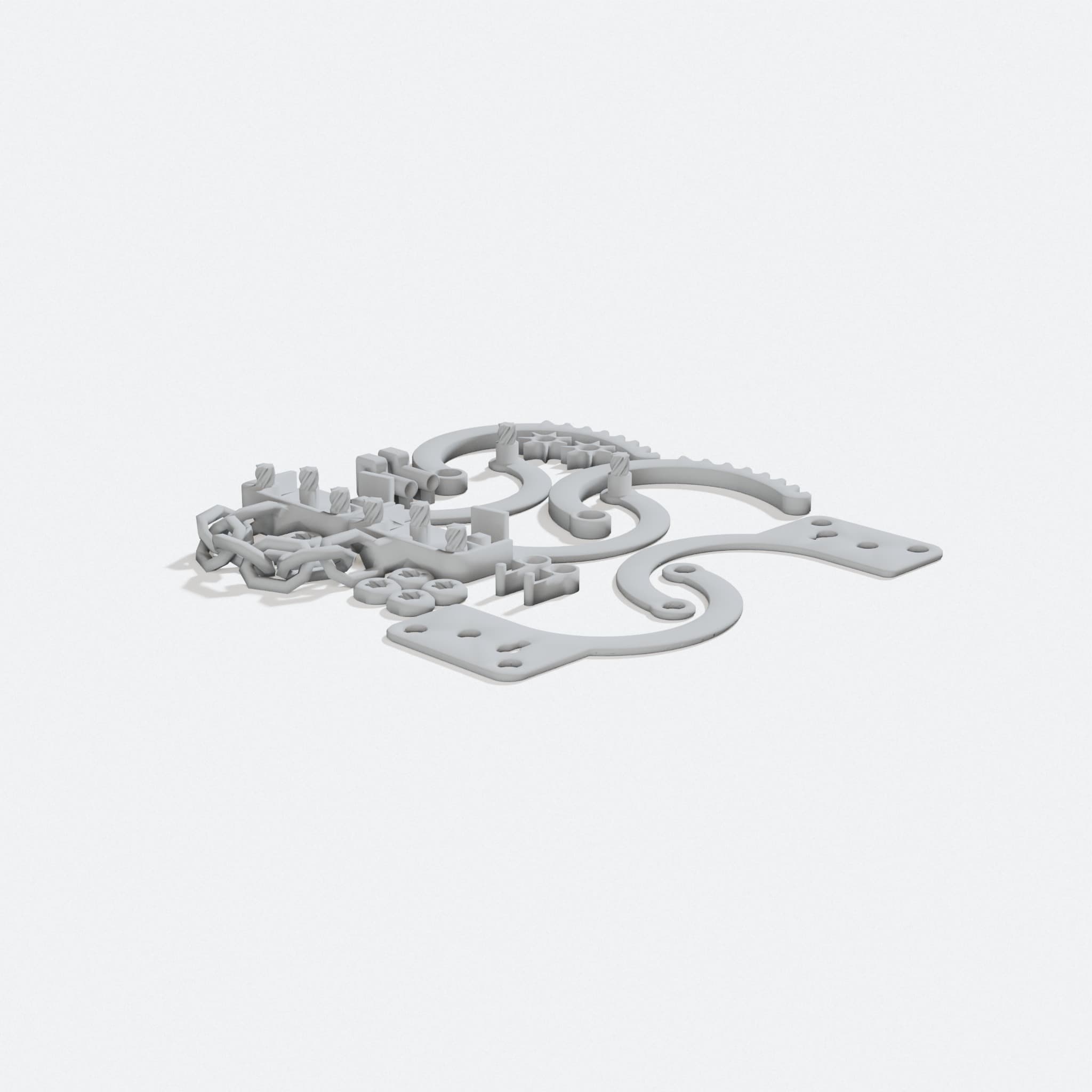 3D Printed Handcuffs Toy: Complete Single Bed Print