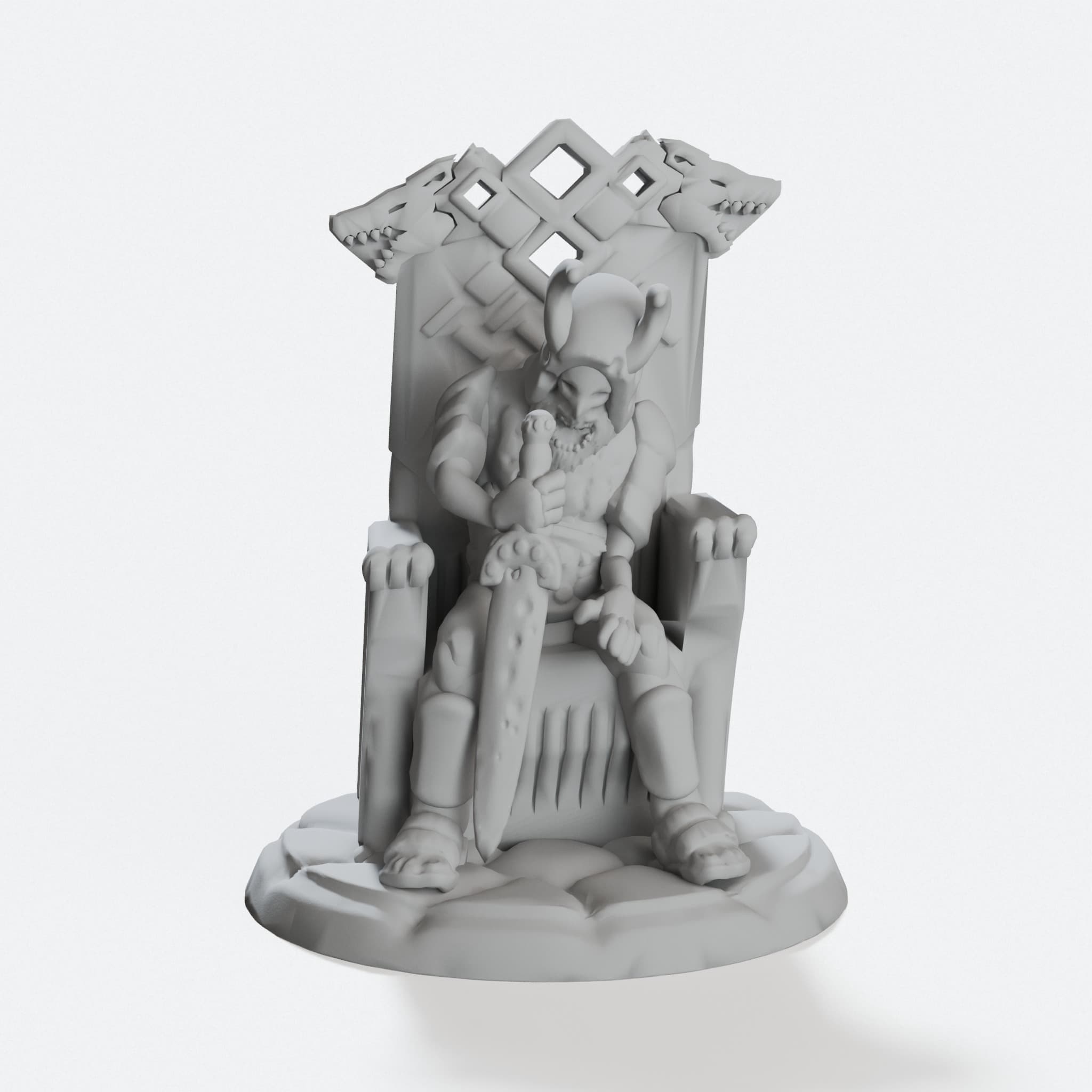 Undead Lord 3D Printed Toy - Fantasy Mini Figure