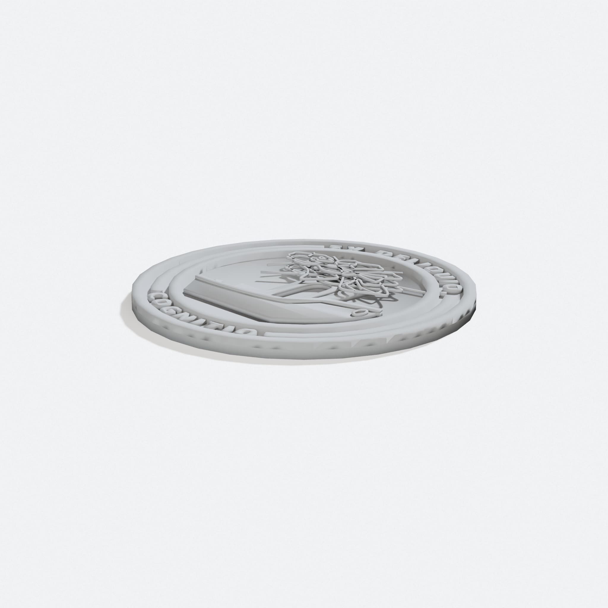 From Failure Comes Knowledge Maker Coin 3D Printed Ornament