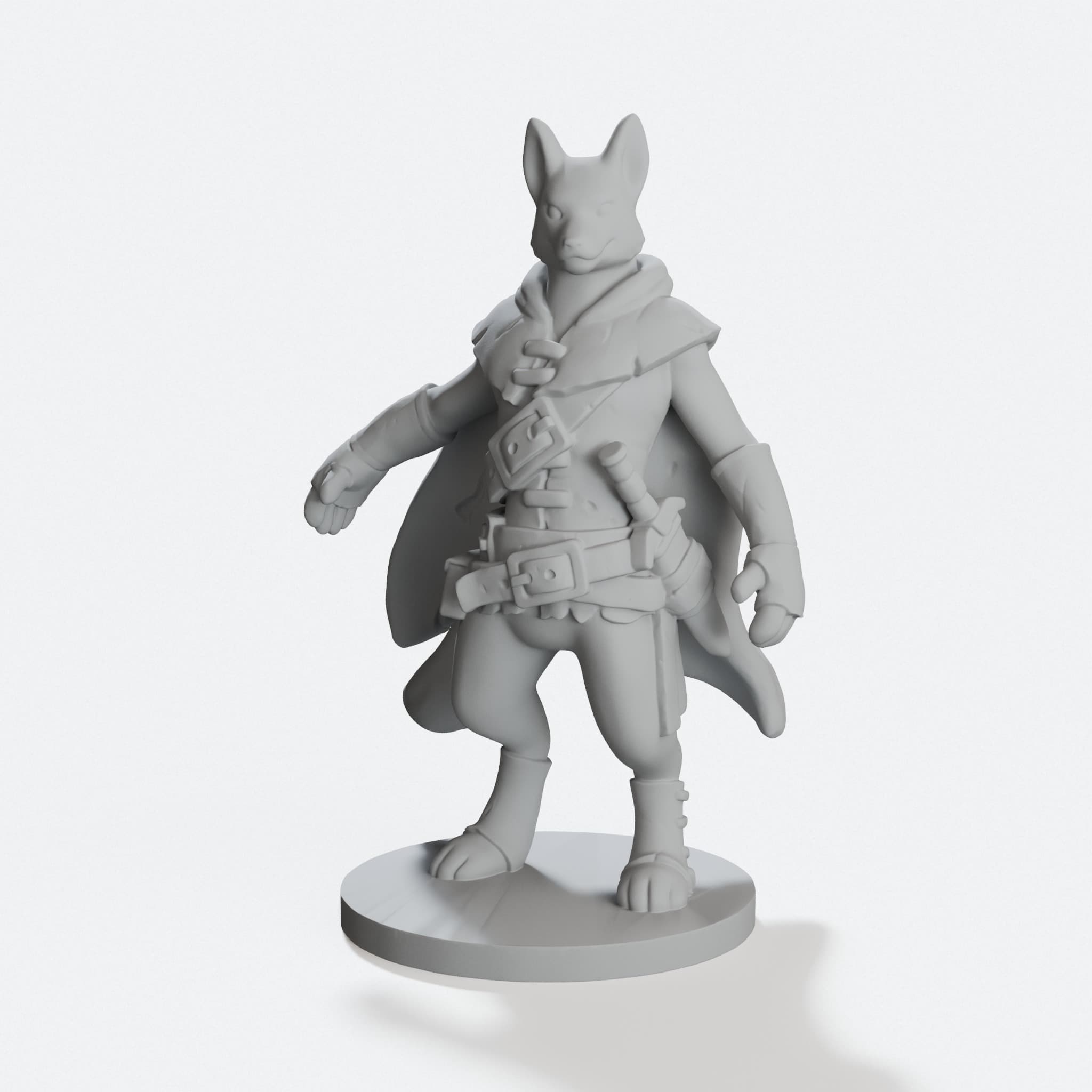 Fox Thief 3D Printed Toy for D&D and Tabletop Games