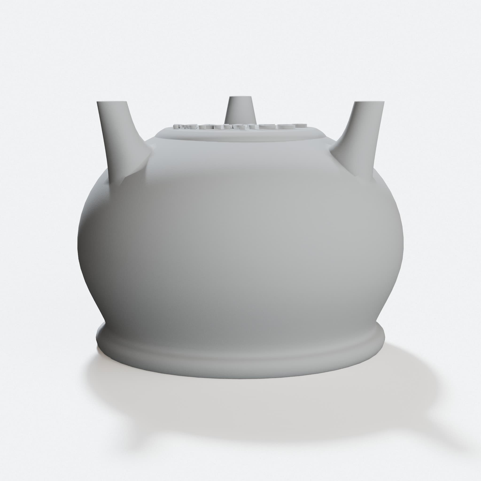 Witch Cauldron 3D Printed Ornament, Easy Print Design