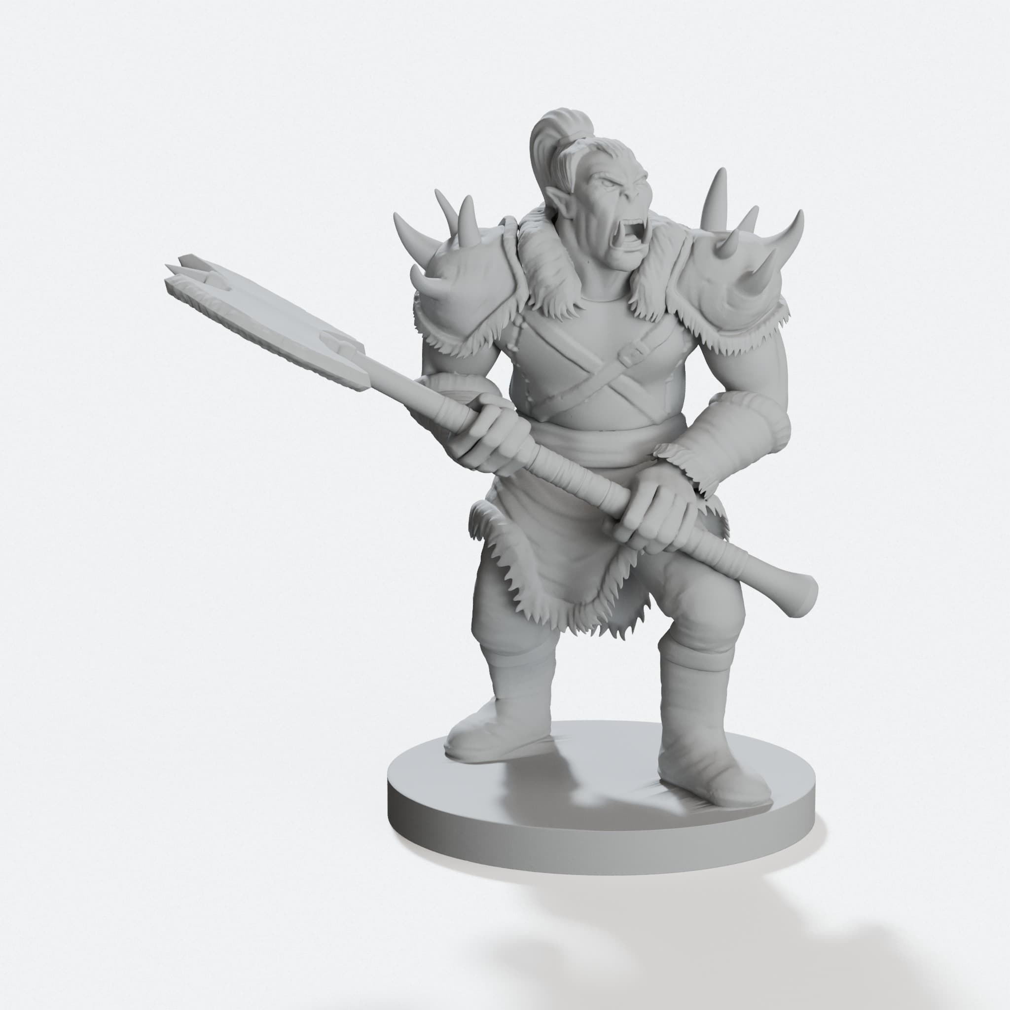 Orc Warrior 3D Printed Toy Figure