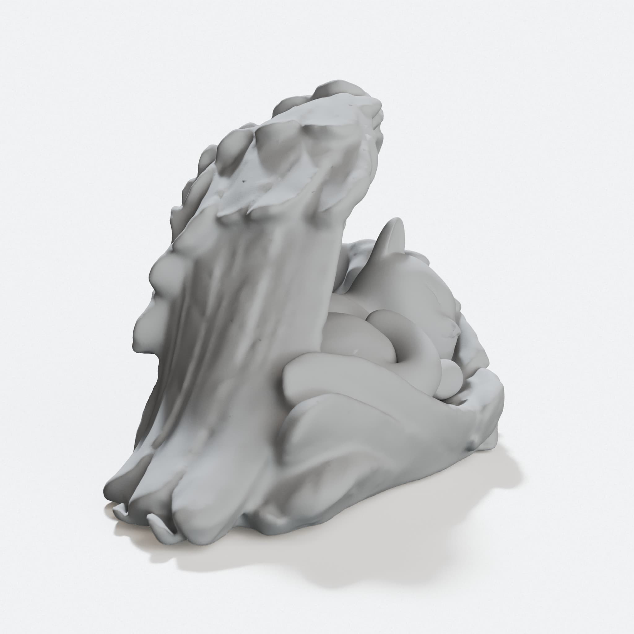 Sleeping Angel Cat Statue for Memorial and Decor