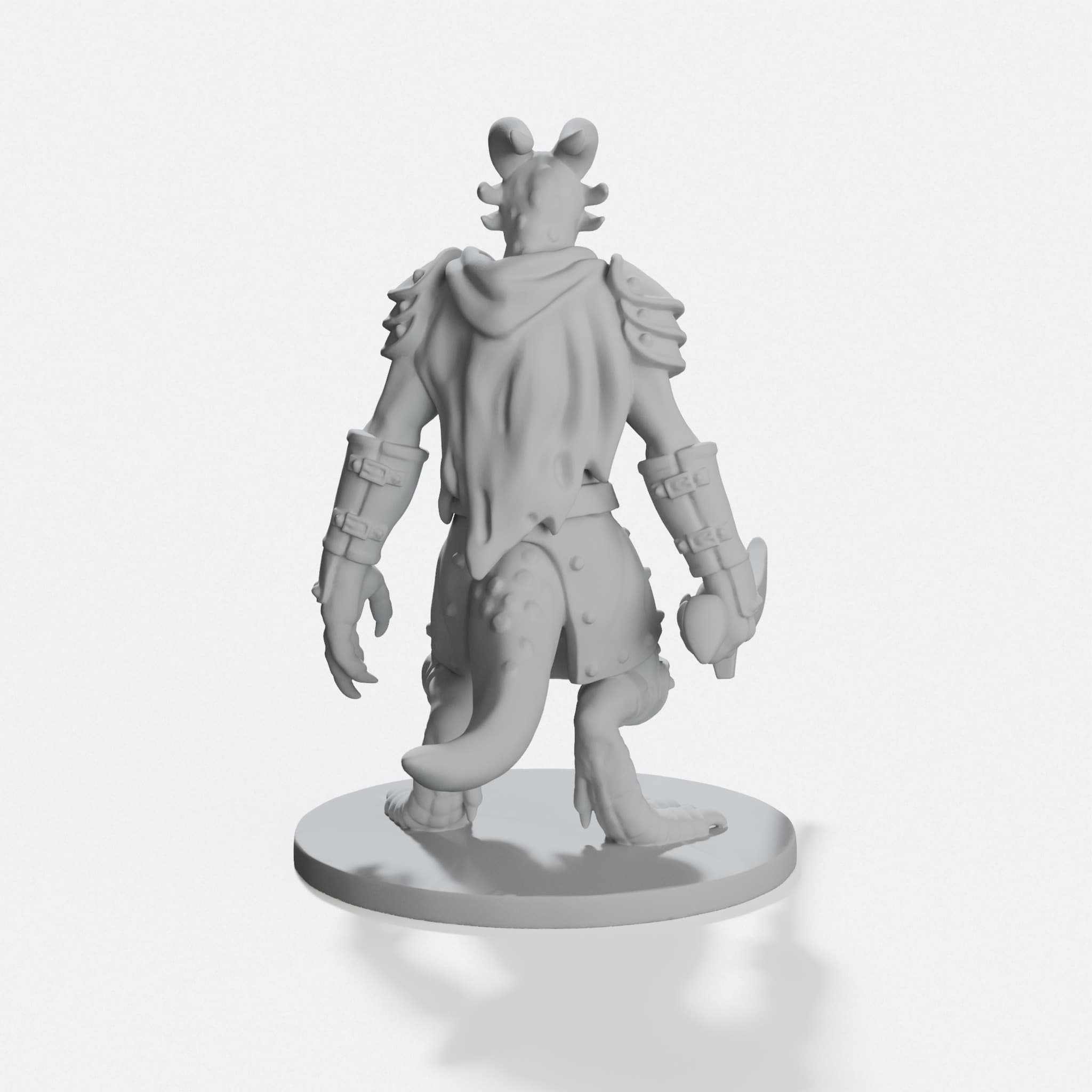 Kobold Warrior 3D Printed Toy for Tabletop Games