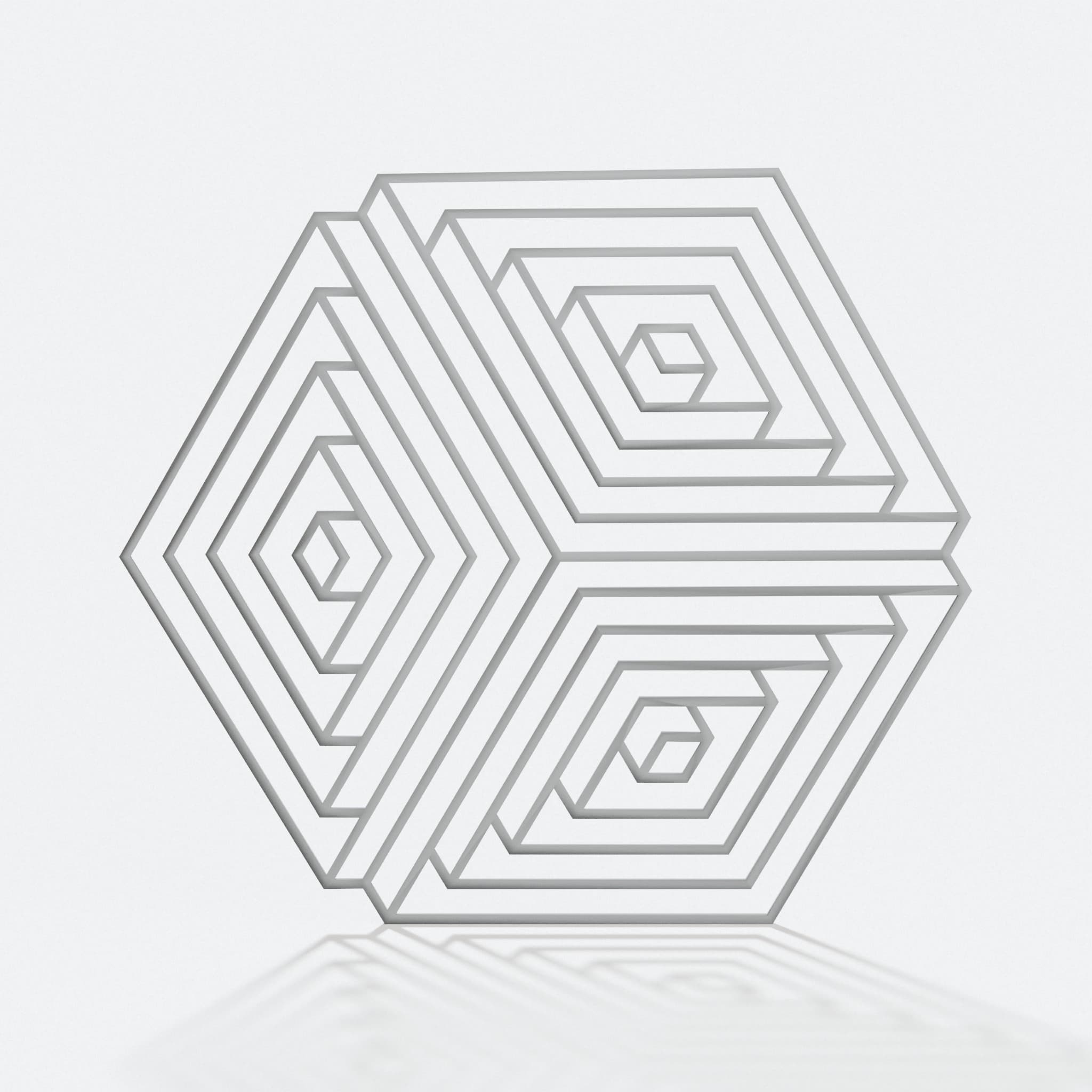 Geometry 4 3D Printed Home Decor Wall Art