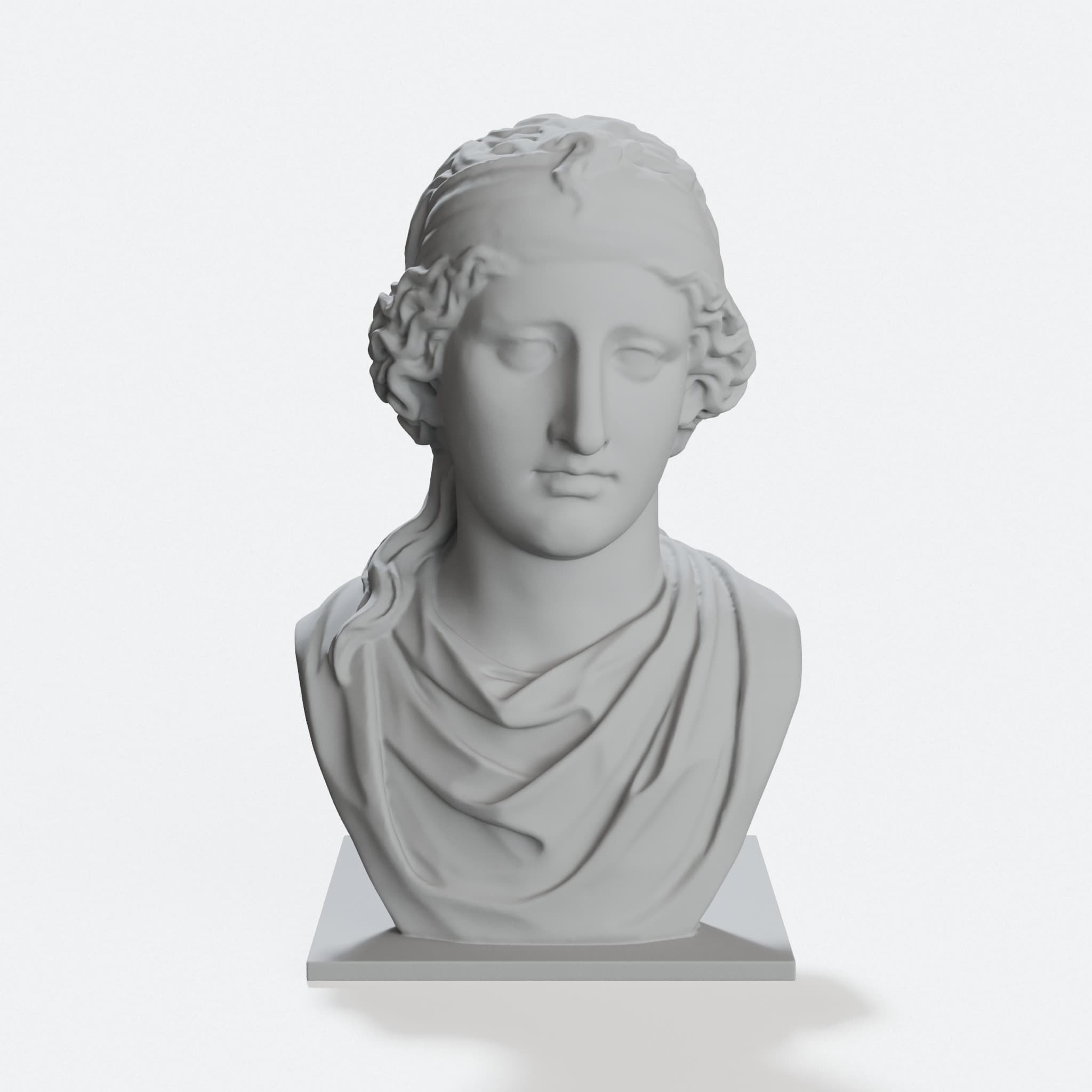 Aphrodite Bust 3D Printed Home Decor Sculpture