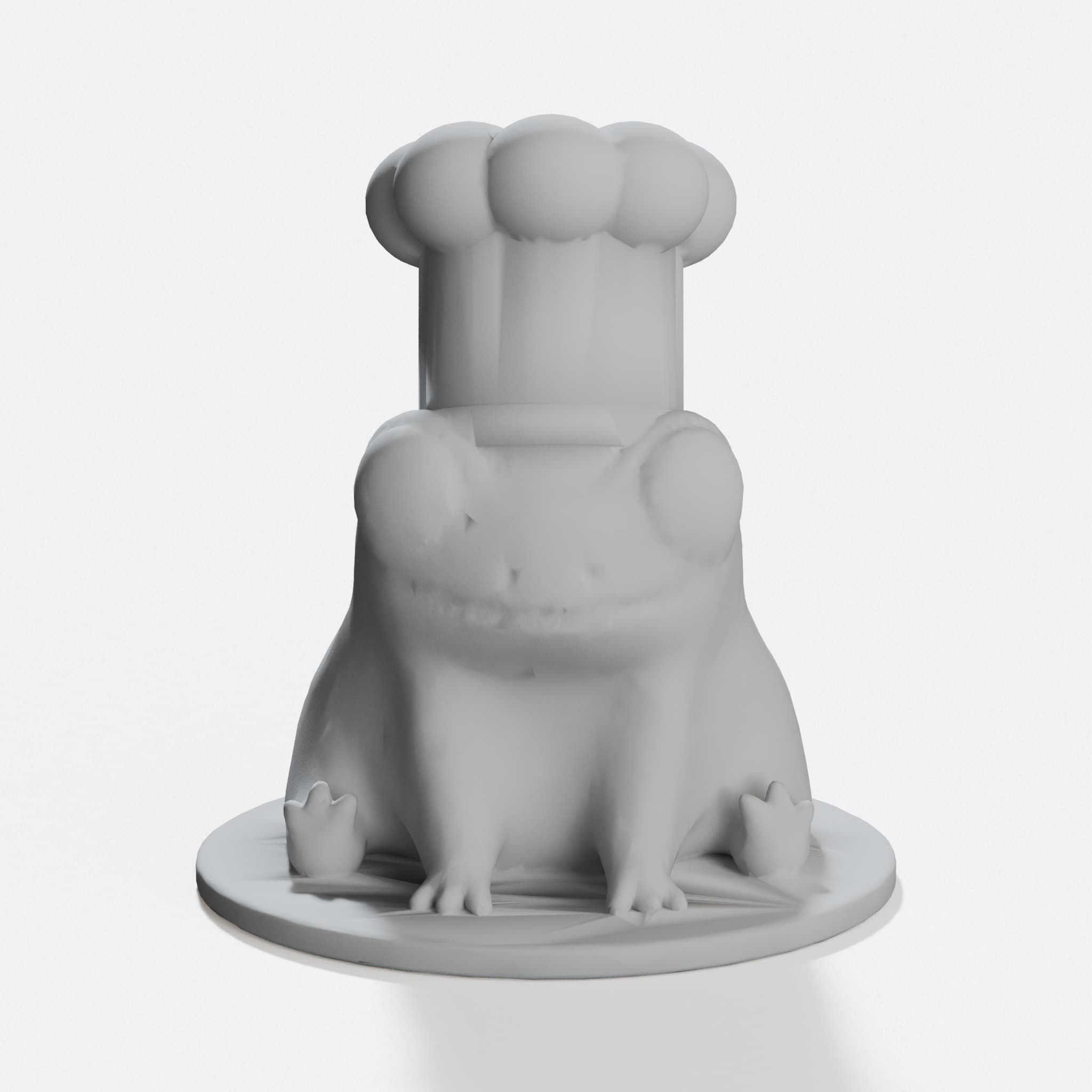 Fred the Frog Chef, 3D Printed Toy Figure