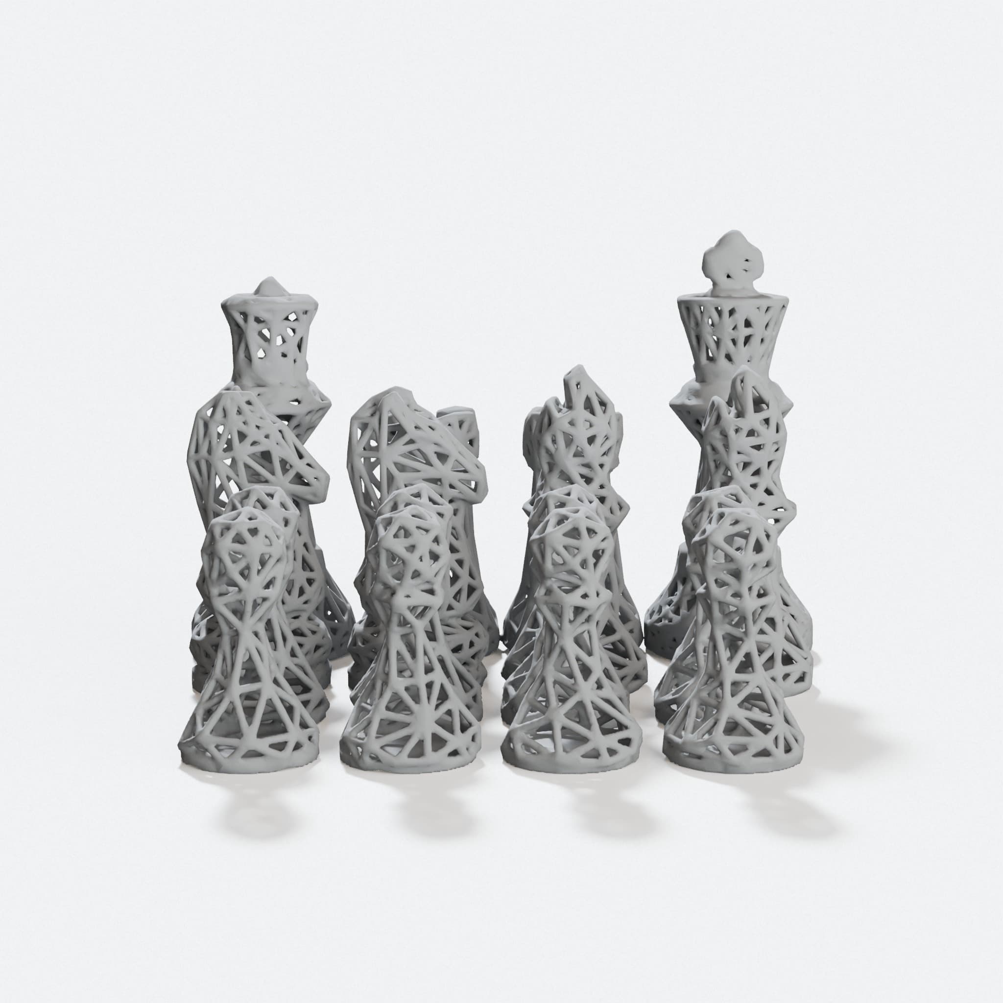 Chess Weird Version 3D Printed Toy Game