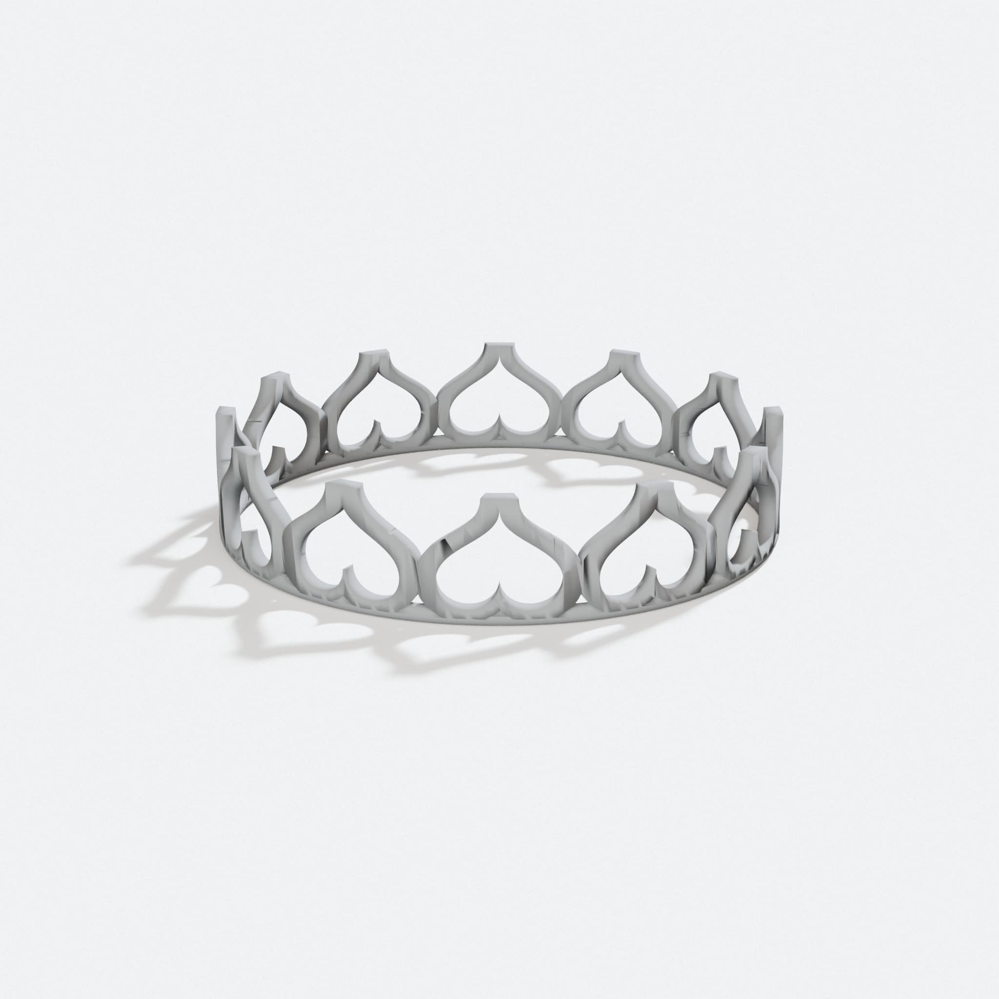 3D Printed Princess Heart Crown Toy