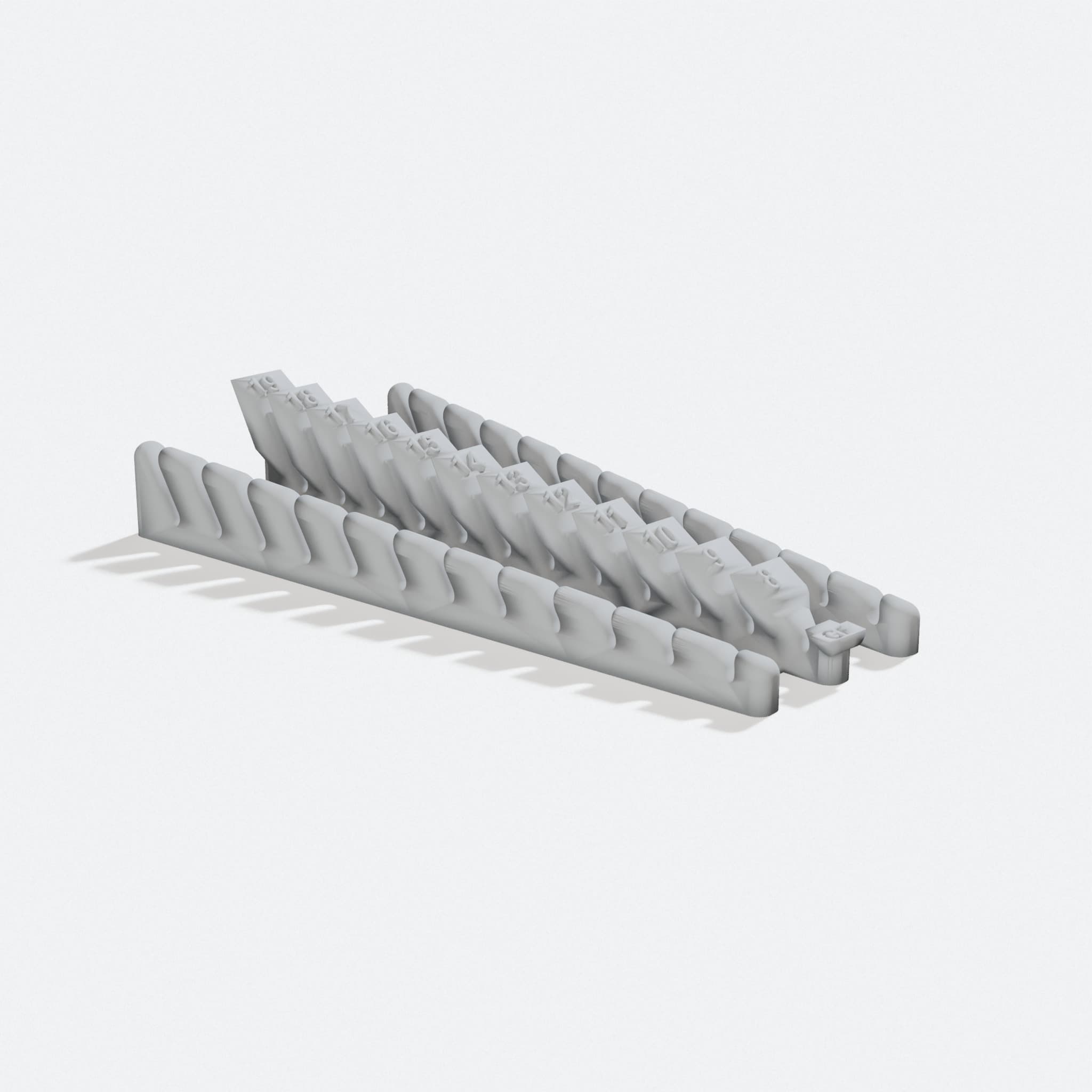 3D Printed Spanner Rack for Workshop Tools