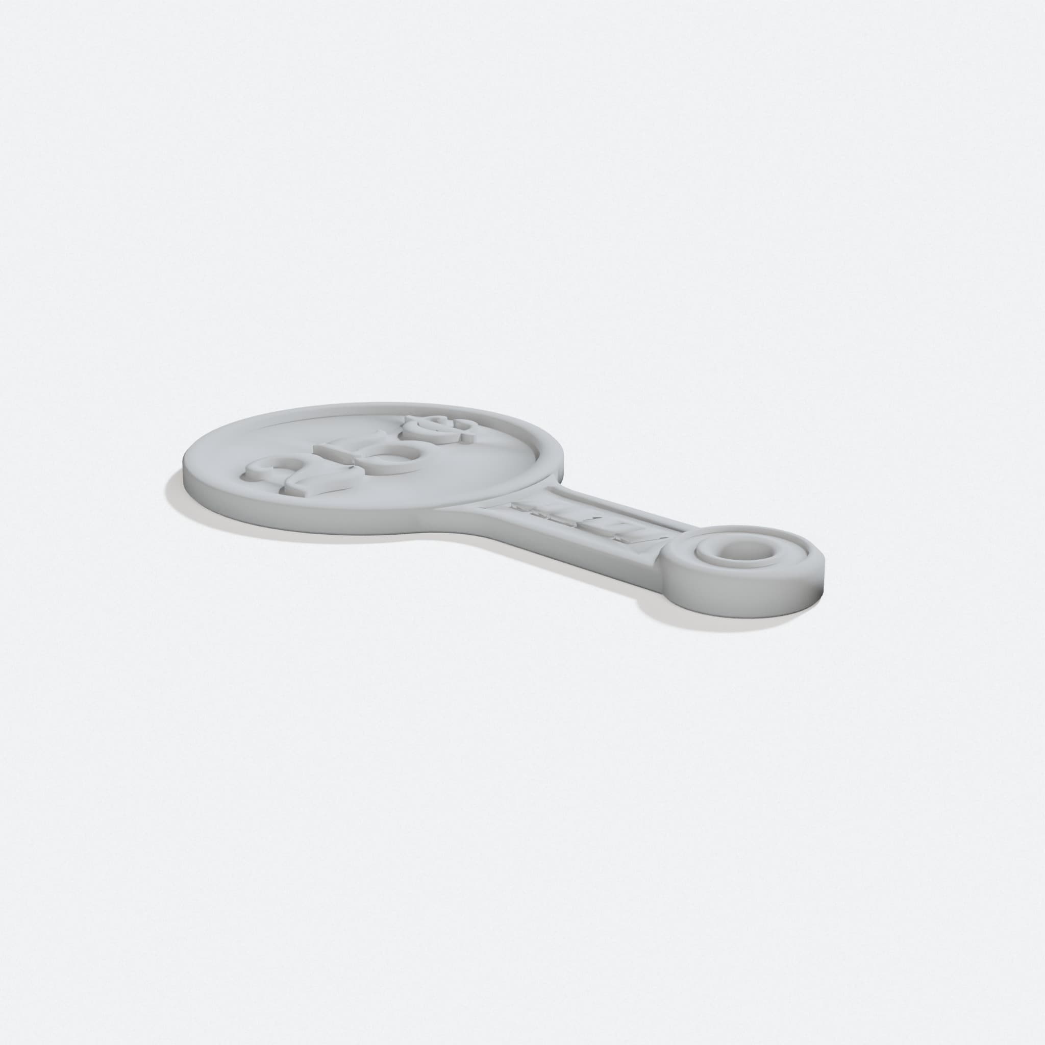 3D Printed ALDI Cart Token Holder, 25 Cent Design