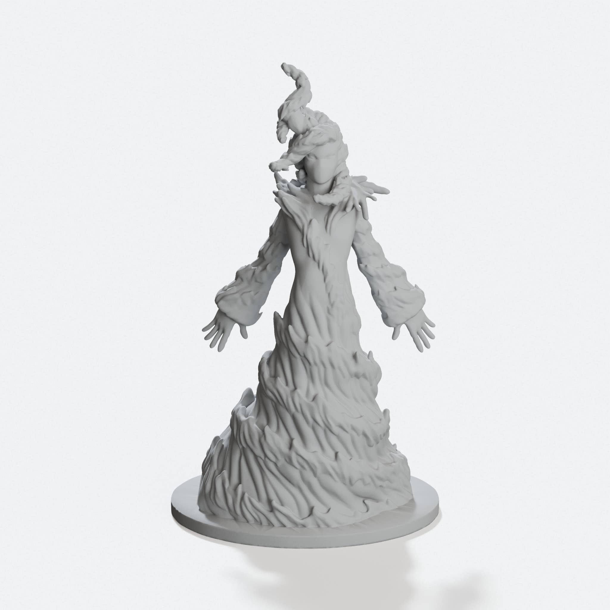 Water Elemental 3D Printed Toy for Tabletop Games