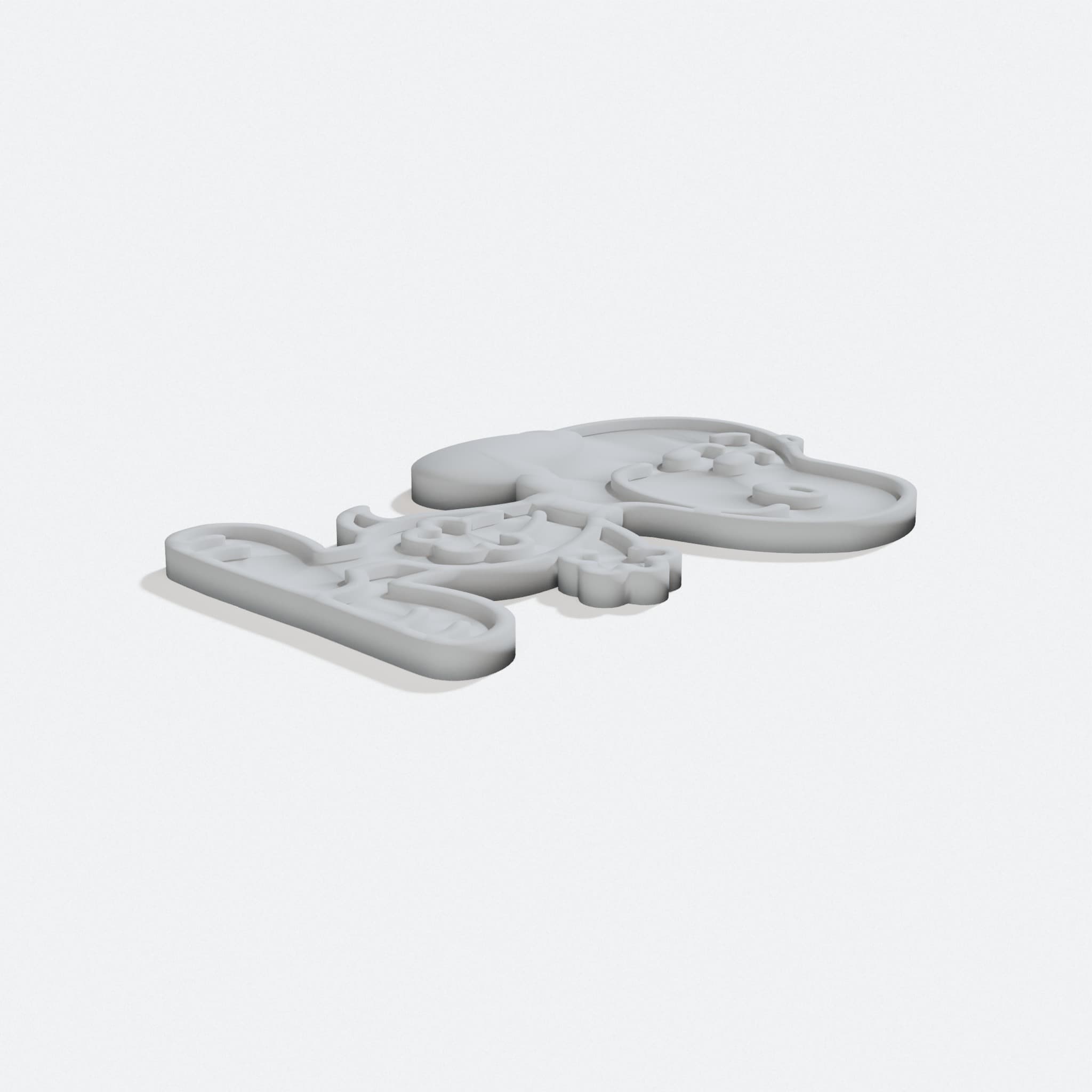 Snoopy 3D Printed Keychain - Collectible Toy Key Holder
