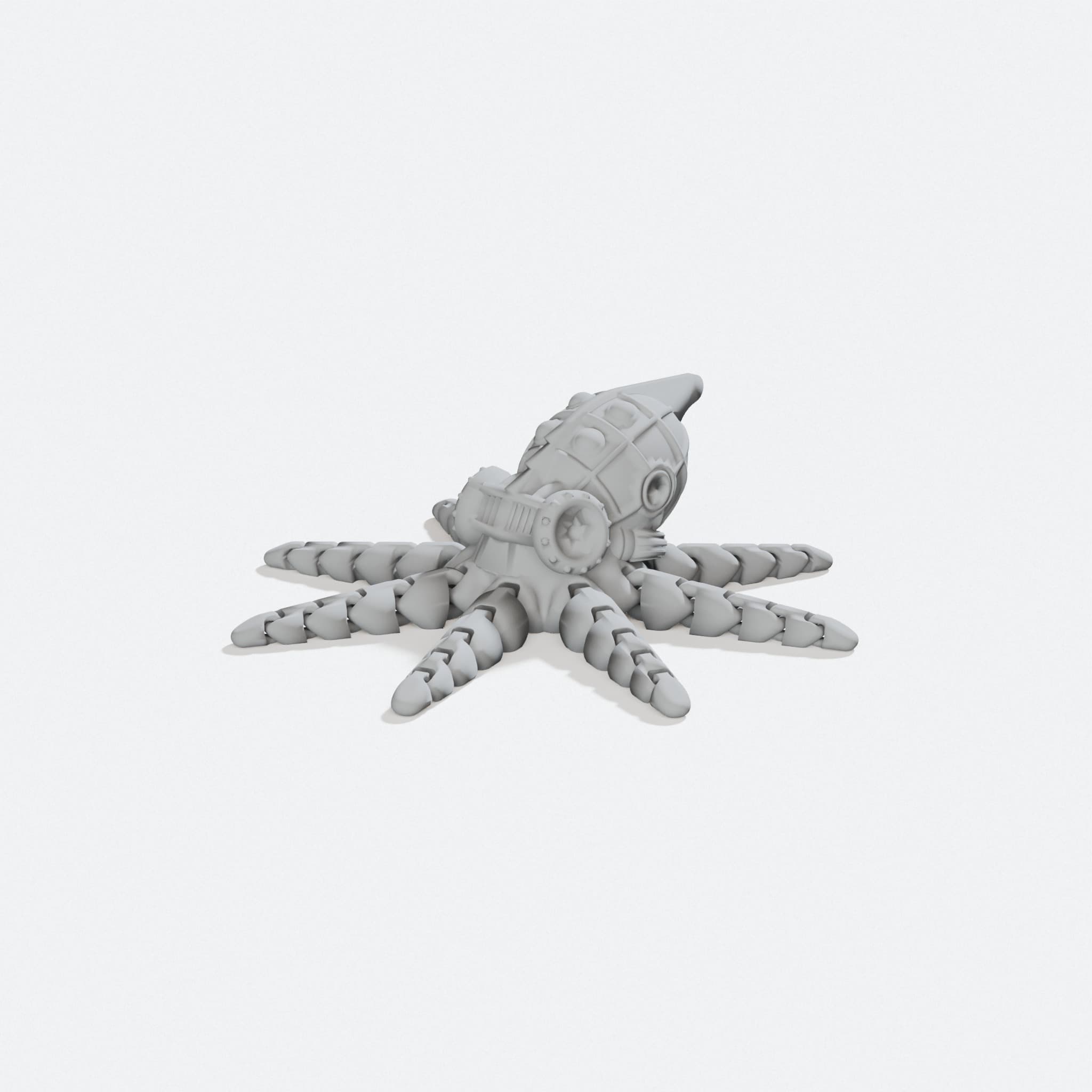 Steampunk Octopus Sculpture for Home Decor