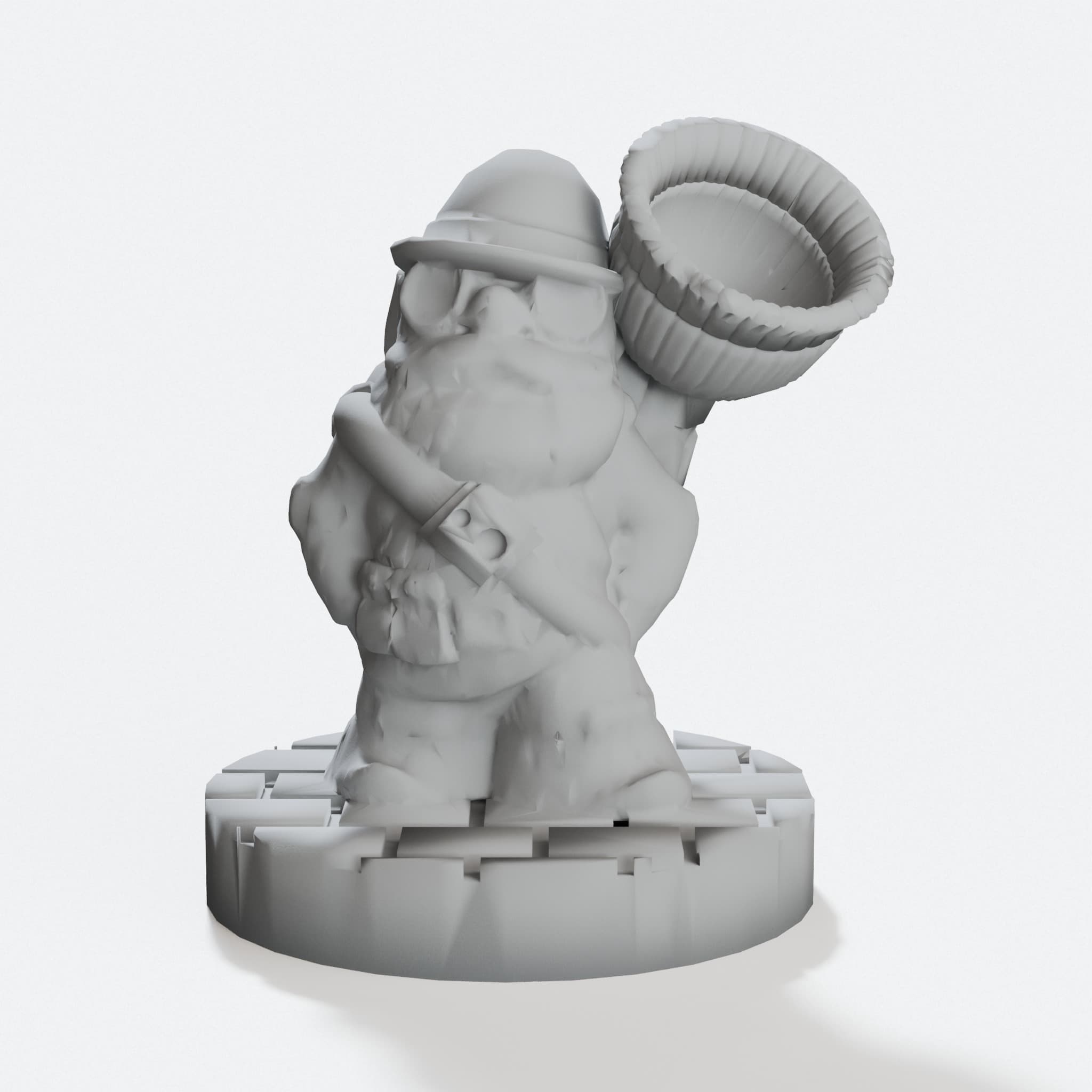 Sir Occulum Tanberry 28mm Gnome Miniature STL