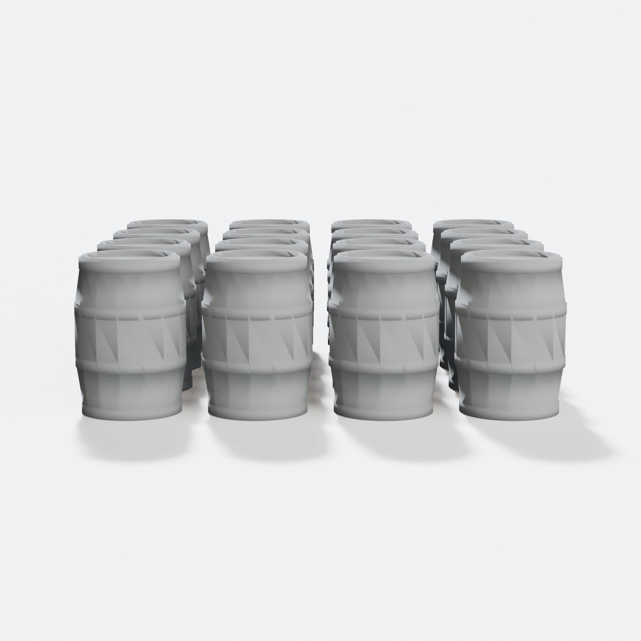 D&D Barrels 3D Printed Toys for Tabletop Games