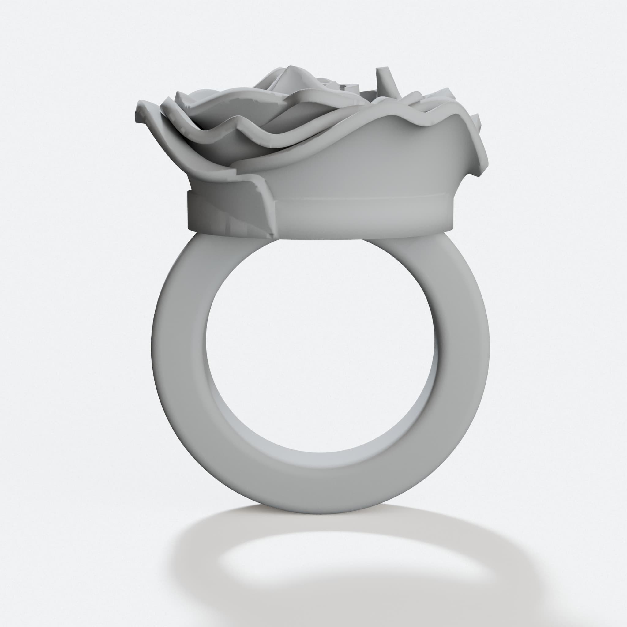 Compatible with Ring Rose 3D Printed Gift Ring