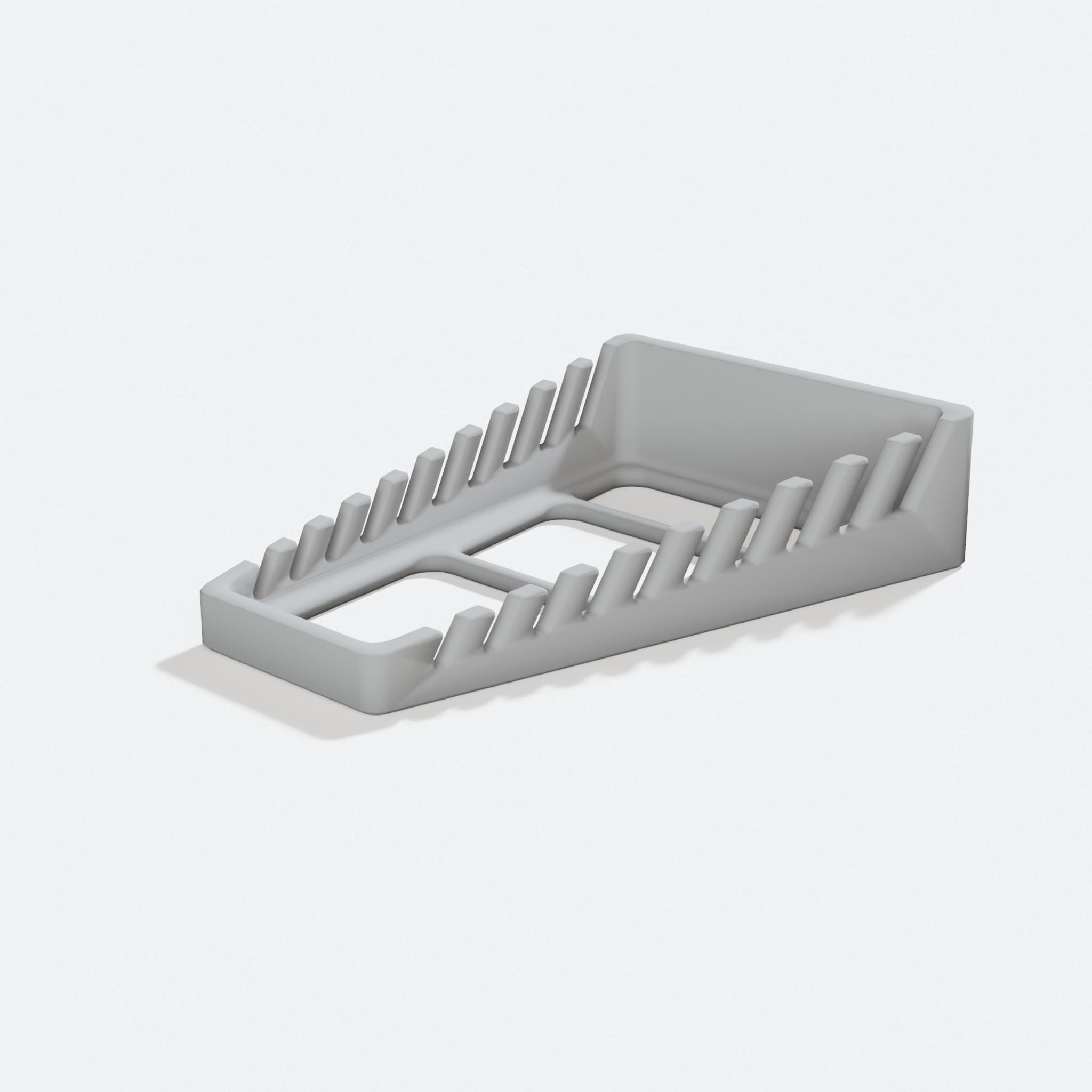 3D Printed Wrench Organizer, 10 Piece Metric and SAE