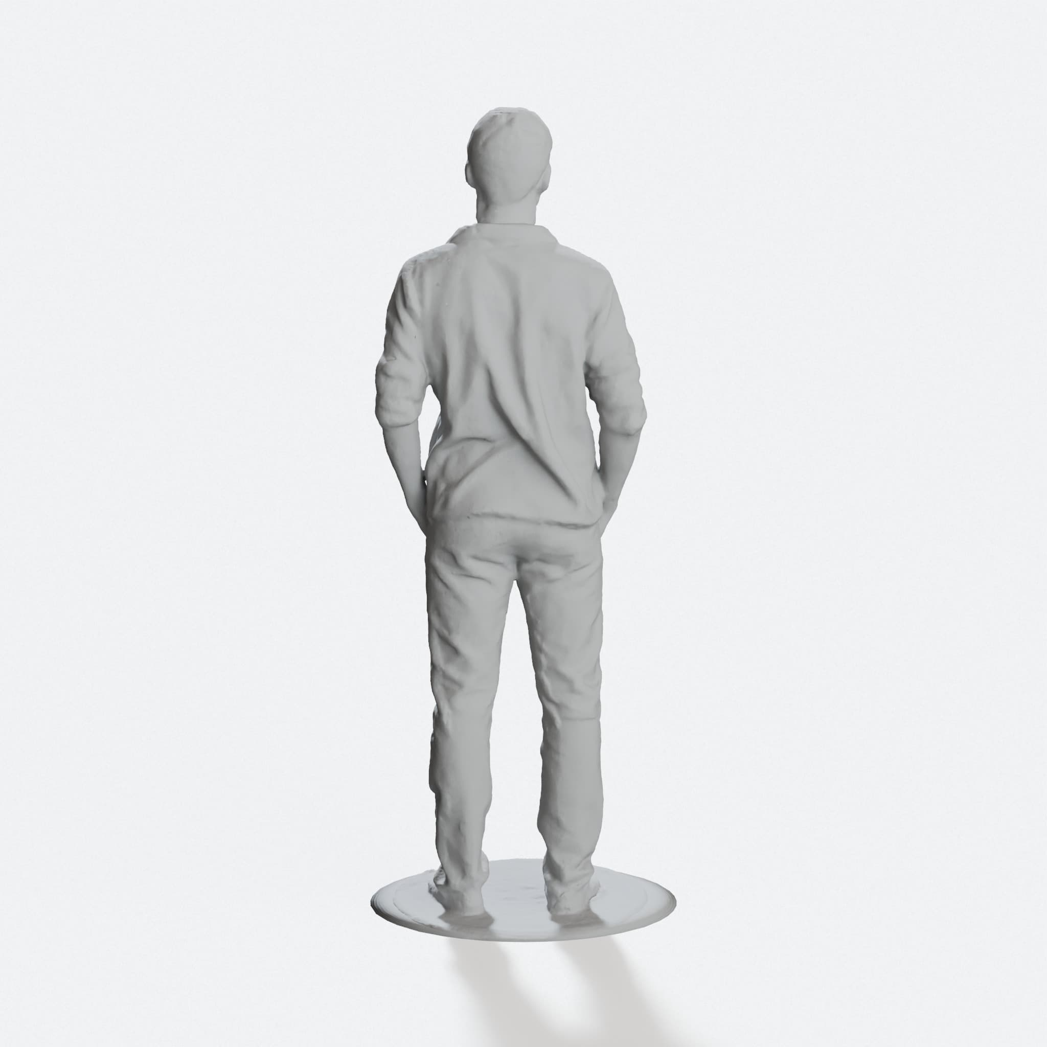 Standing Figure of Alex – 3D Printed Home Decor Sculpture