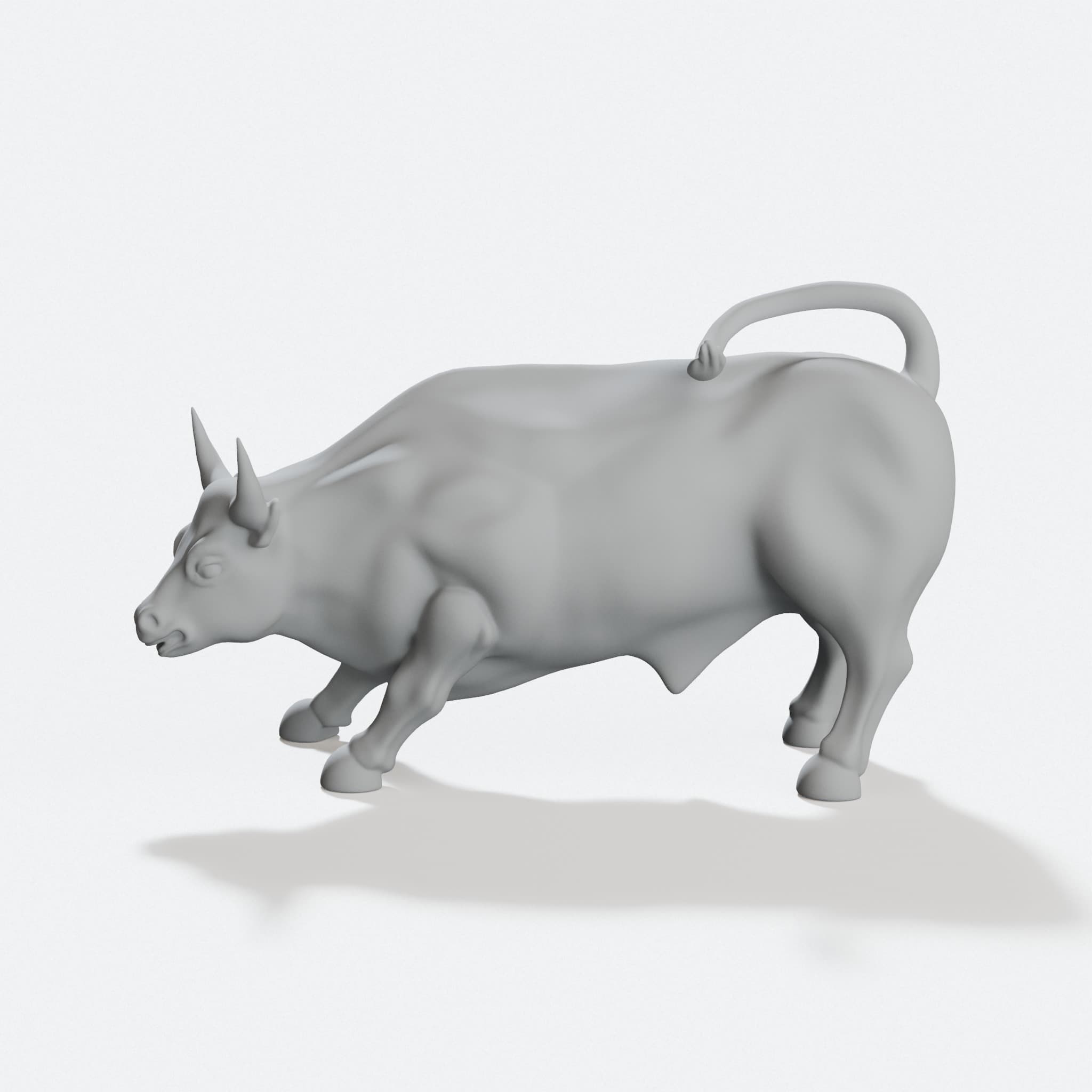 Charging Bull 3D Printed Home Decor Sculpture