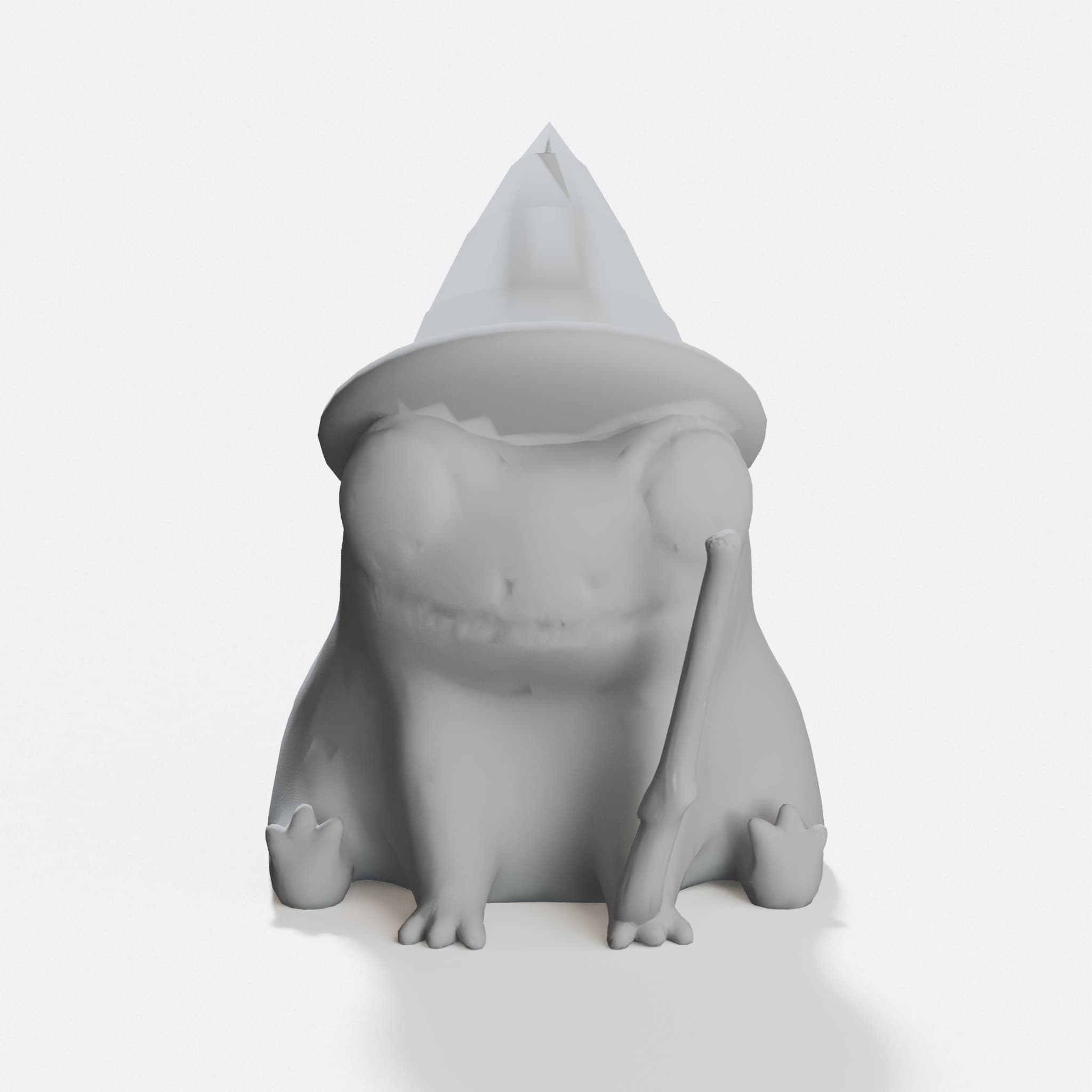 Fred the Wizard Frog 3D Printed Toy