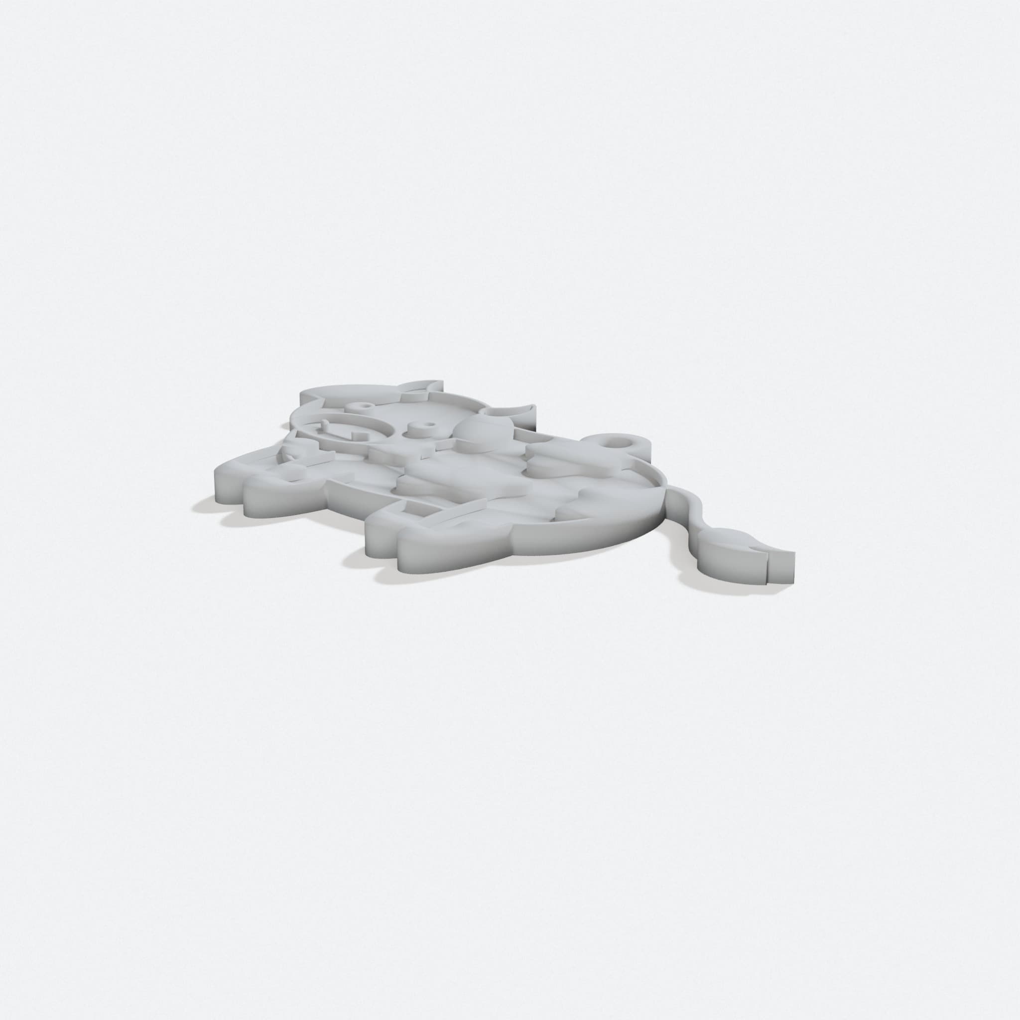 Cow Keychain 3D Printed Toy for Kids and Farmers