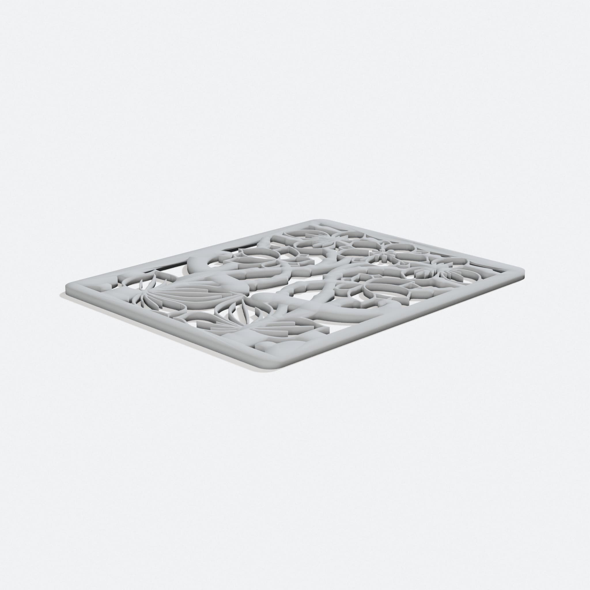 Art Nouveau Floral Wall Pattern for Home Decor