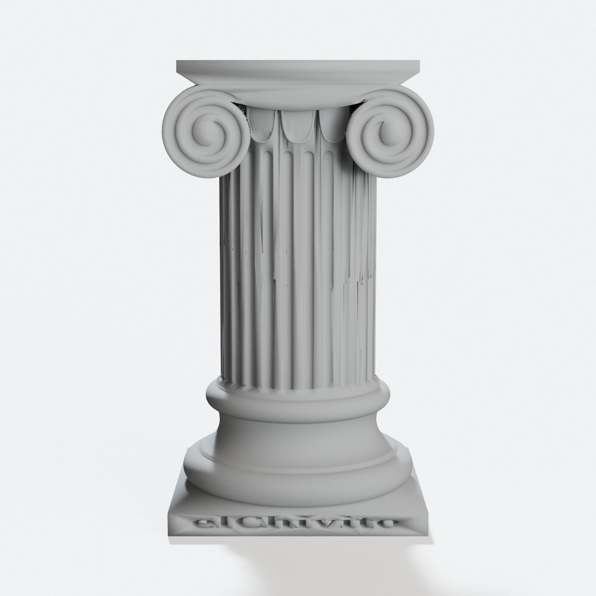 Ionic Column Pillar Display Stand Short Version
