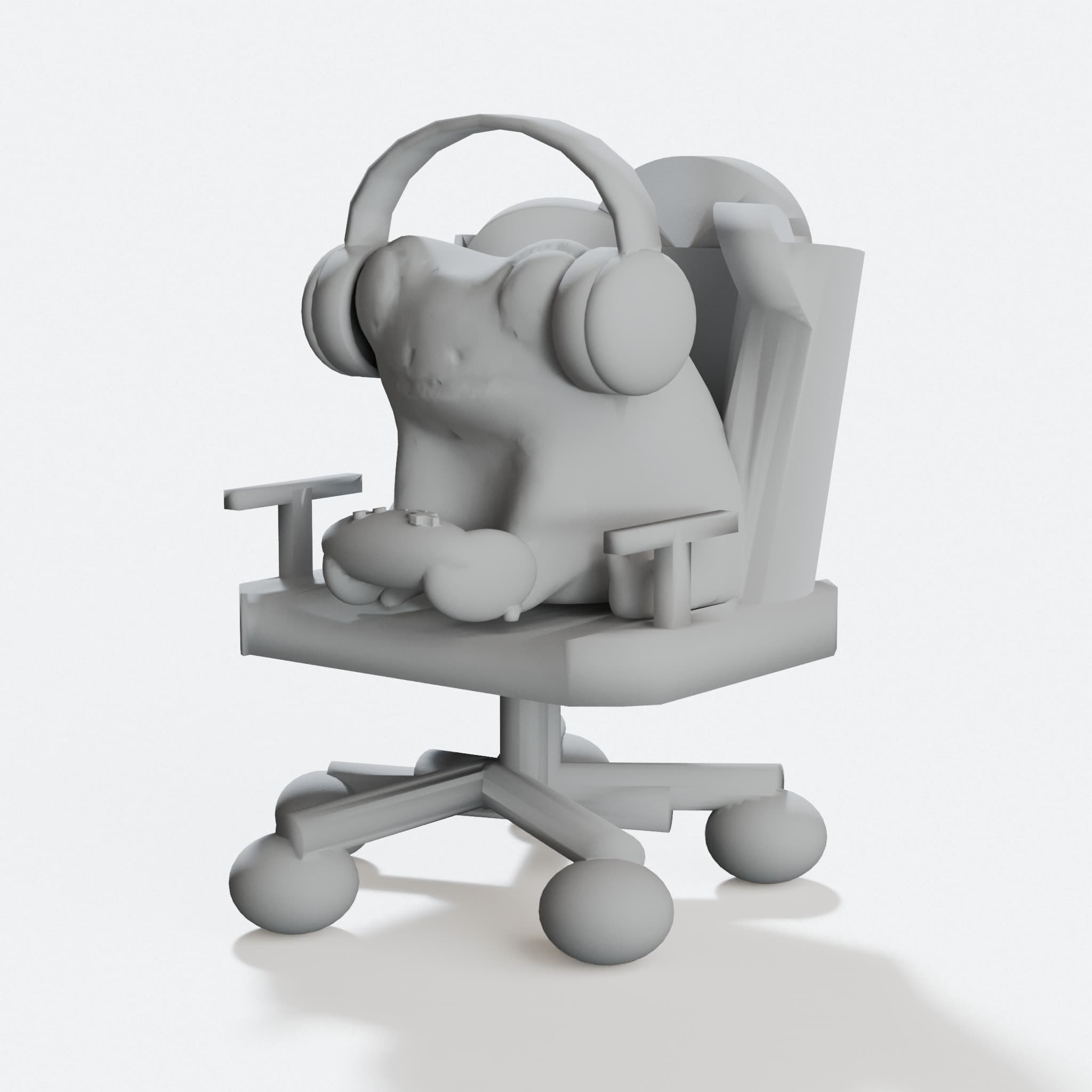 Fred the Gamer Frog 3D Printed Toy