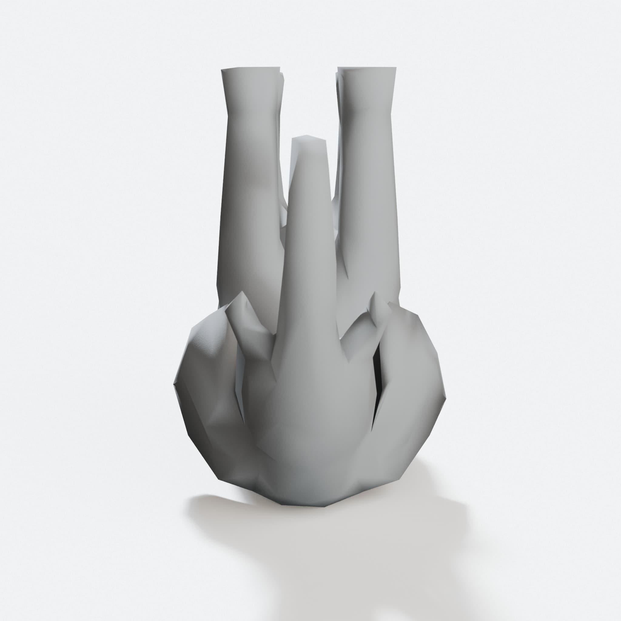 Low Poly Elephant 3D Printed Home Decor