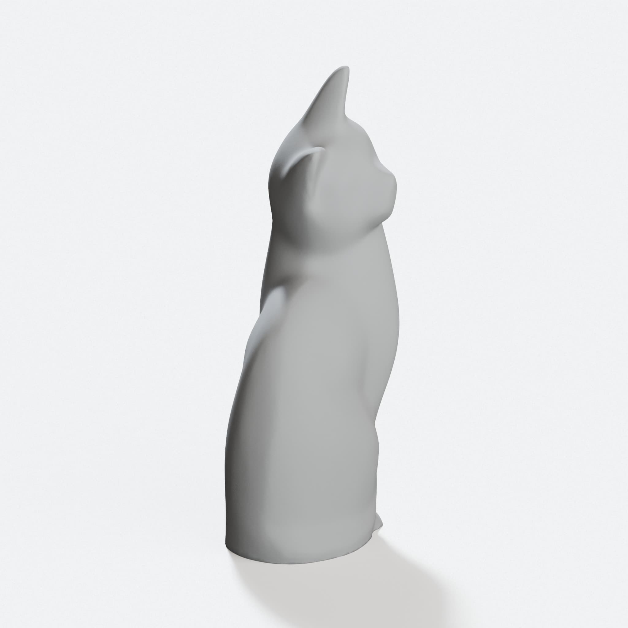 3D Printed Cat Toy Model, STL File Ready to Print