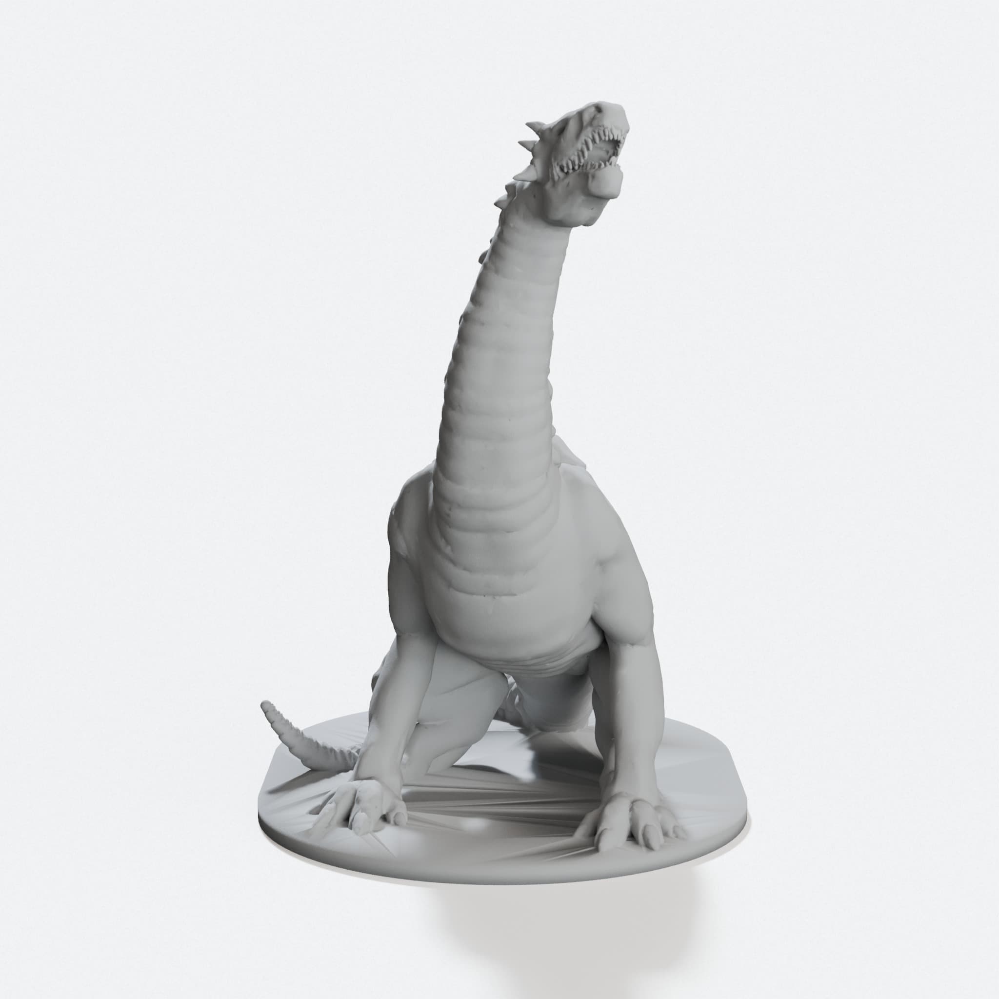 Guardian Dragon 3D Printed Toy Figure for Tabletop Games