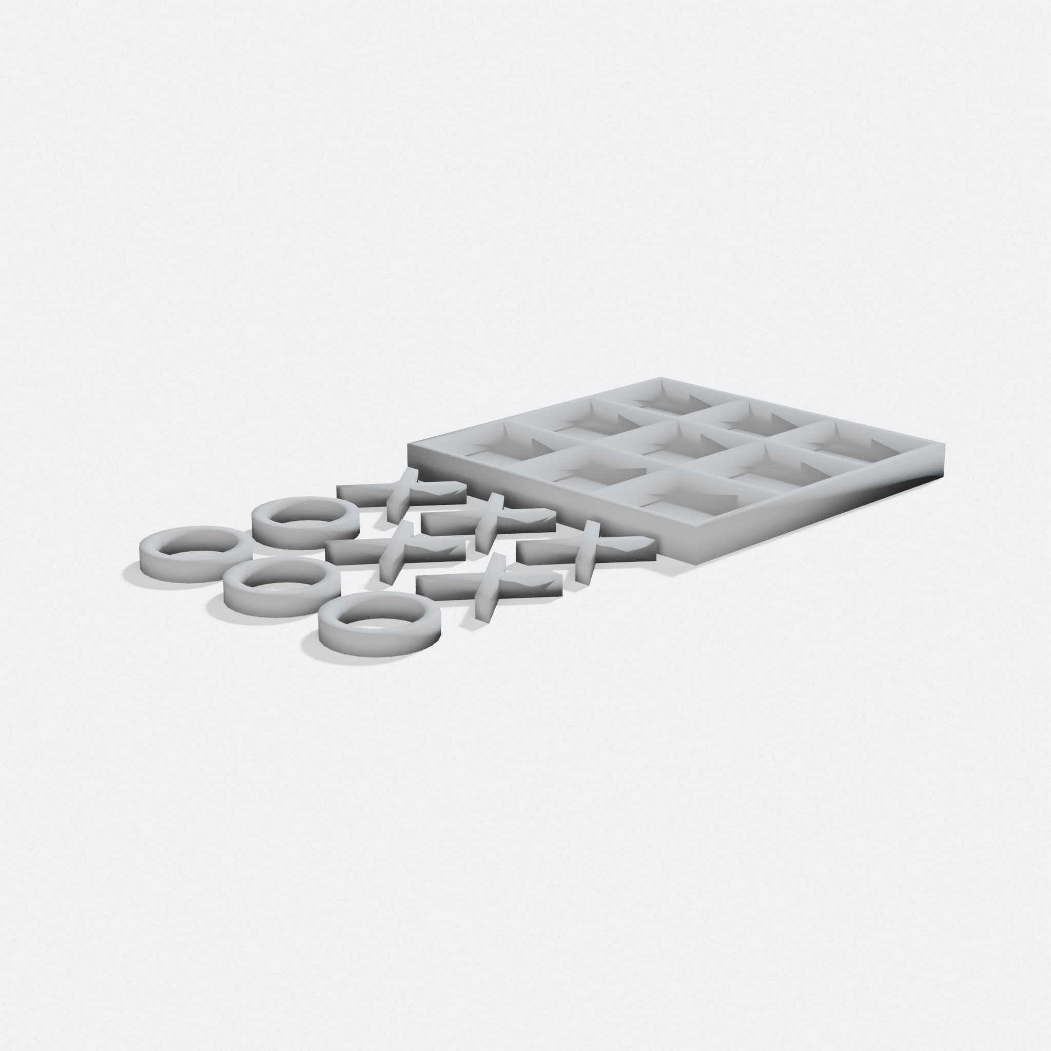 3D Printed Tic Tac Toe Game Toy