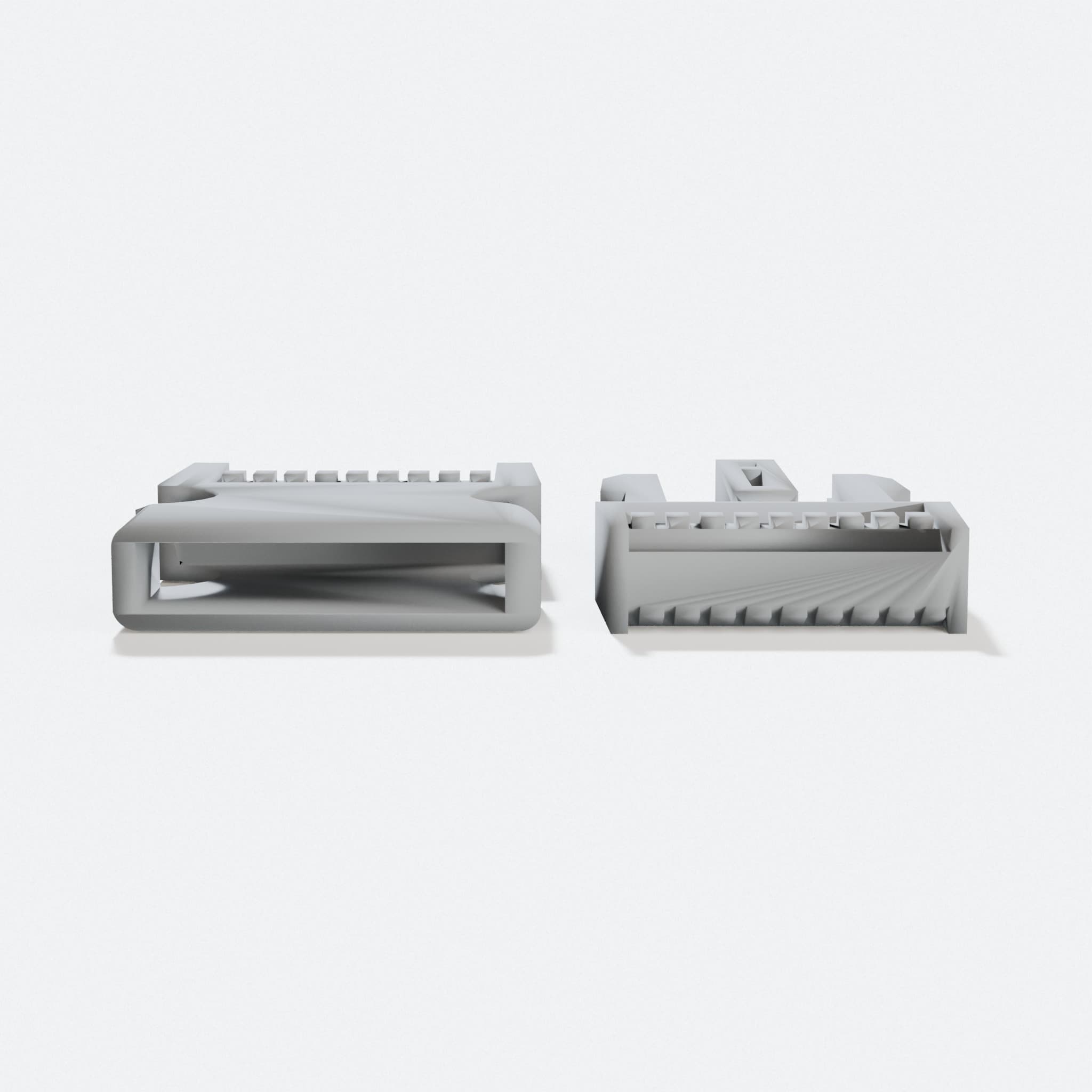 3D Printed Clip Set, Female and Male Cable Organizers