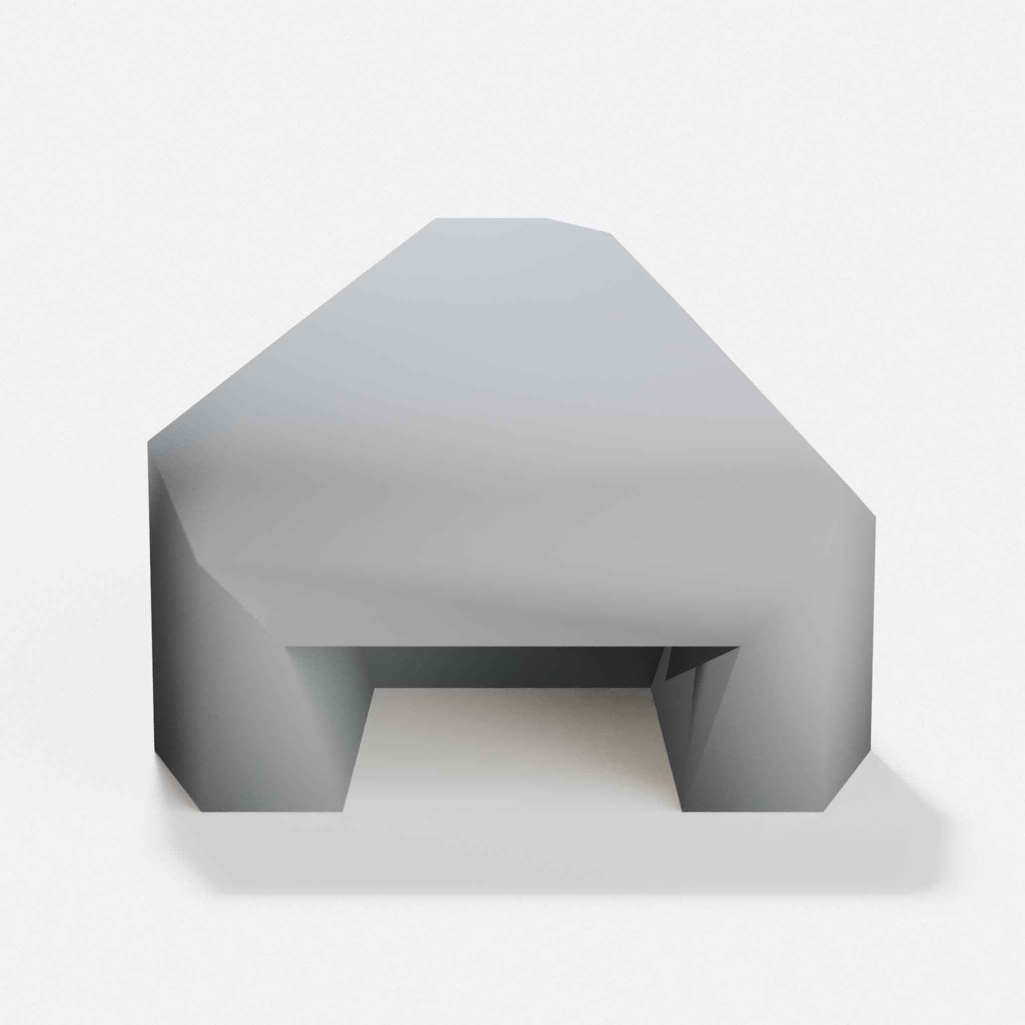 Faceted Wall Hook, 3D Printed Home Decor