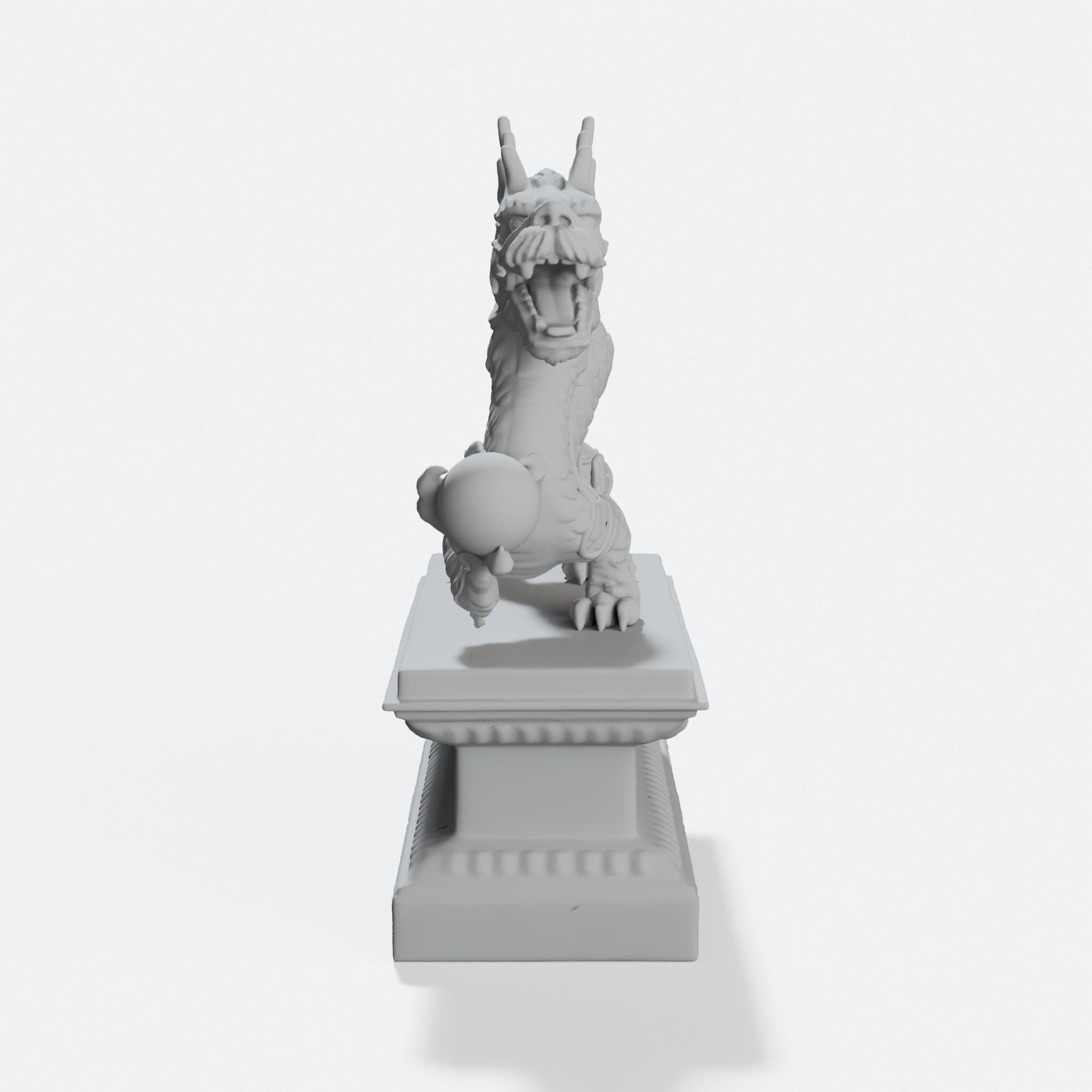 Dragon Sculpture - 3D Printed Home Decor