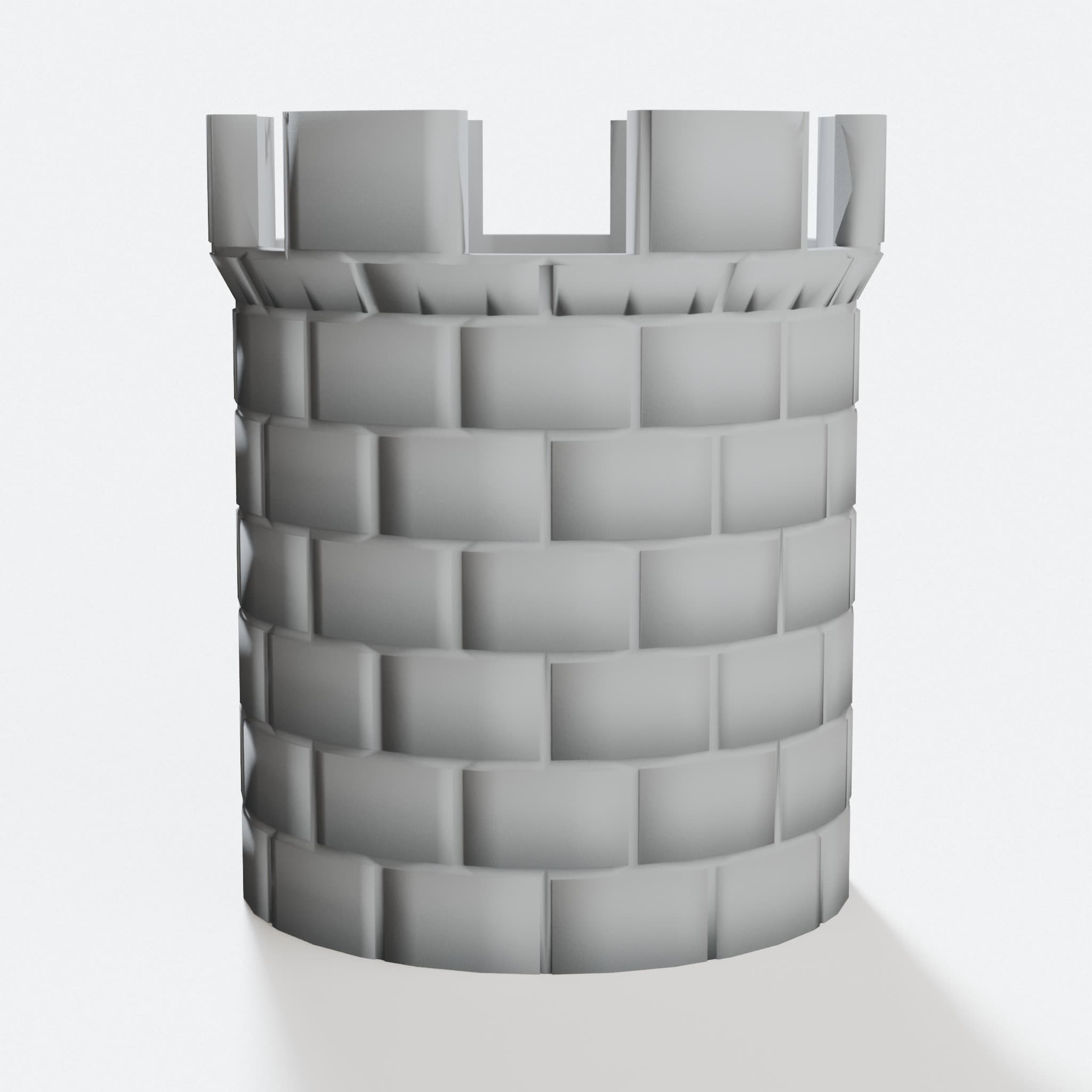 Castle Tower 3D Printed Flower Pot