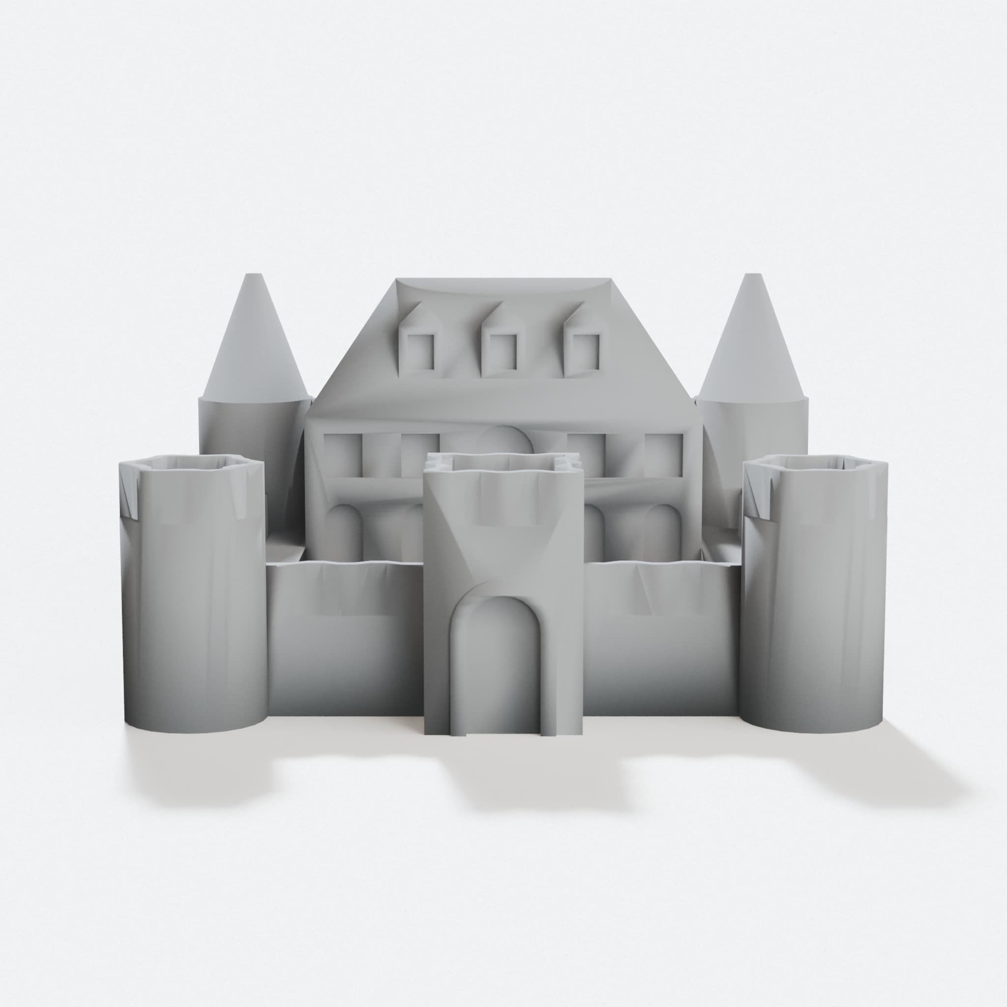 Miniature Castle 3D Print File | 3D Printed Home Decor