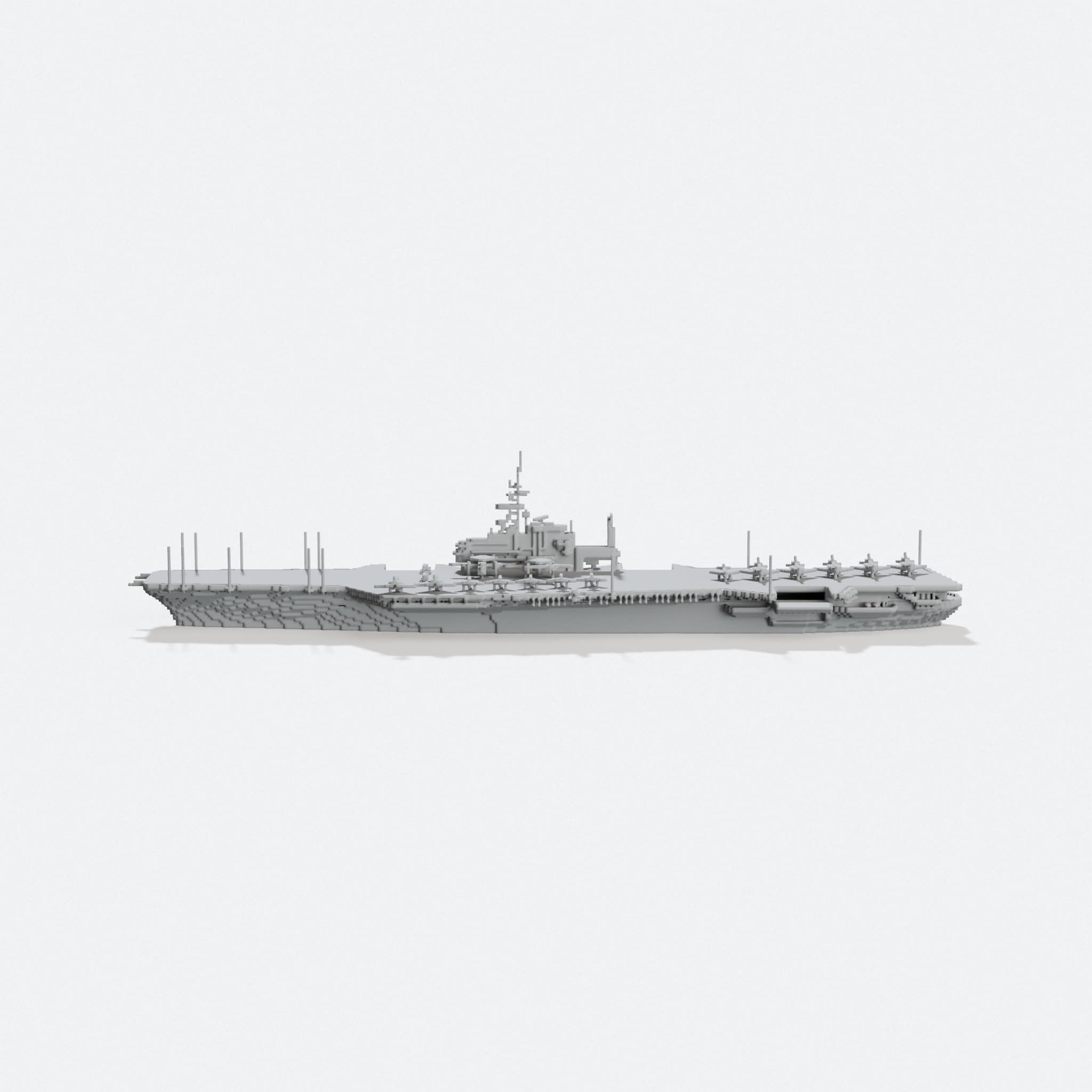 USS Midway Aircraft Carrier 3D Printed Home Decor
