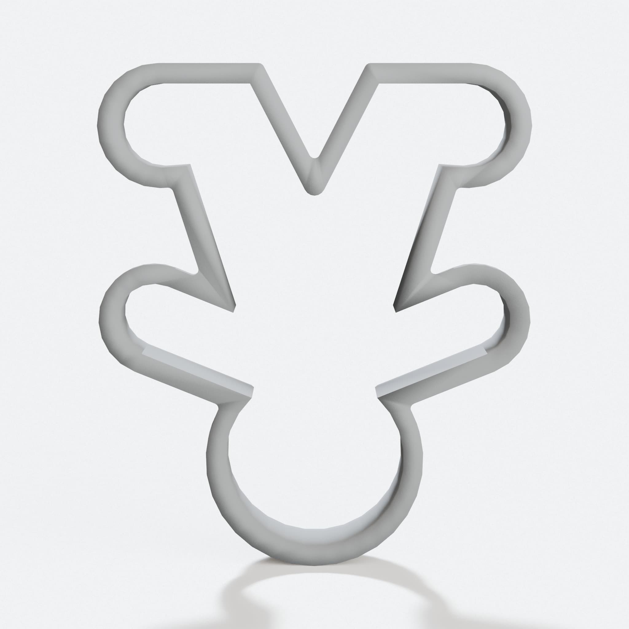 3D Printed Gingerbread Person Cookie Cutter